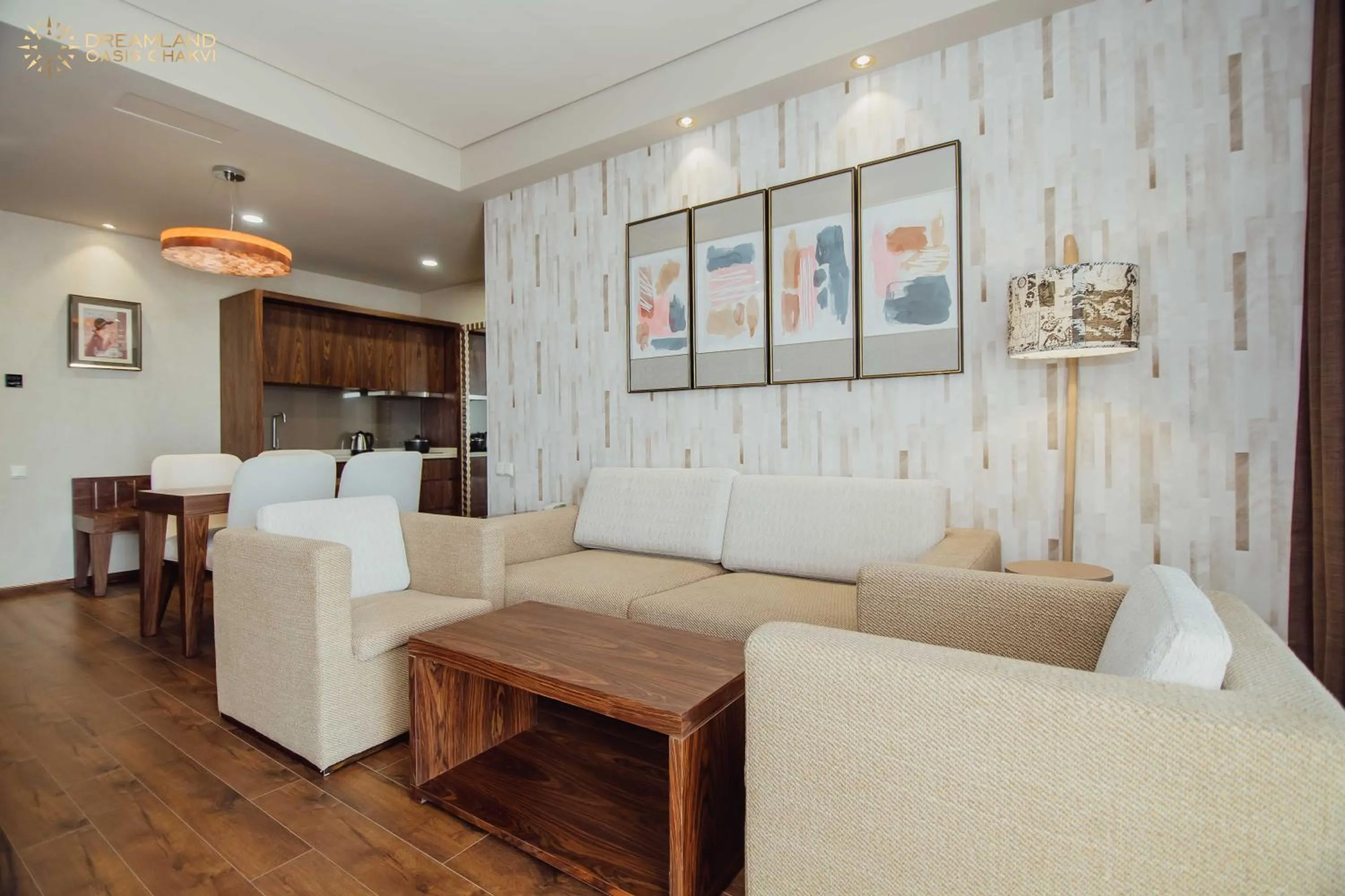 Kitchen or kitchenette in Dreamland Oasis Aparthotel