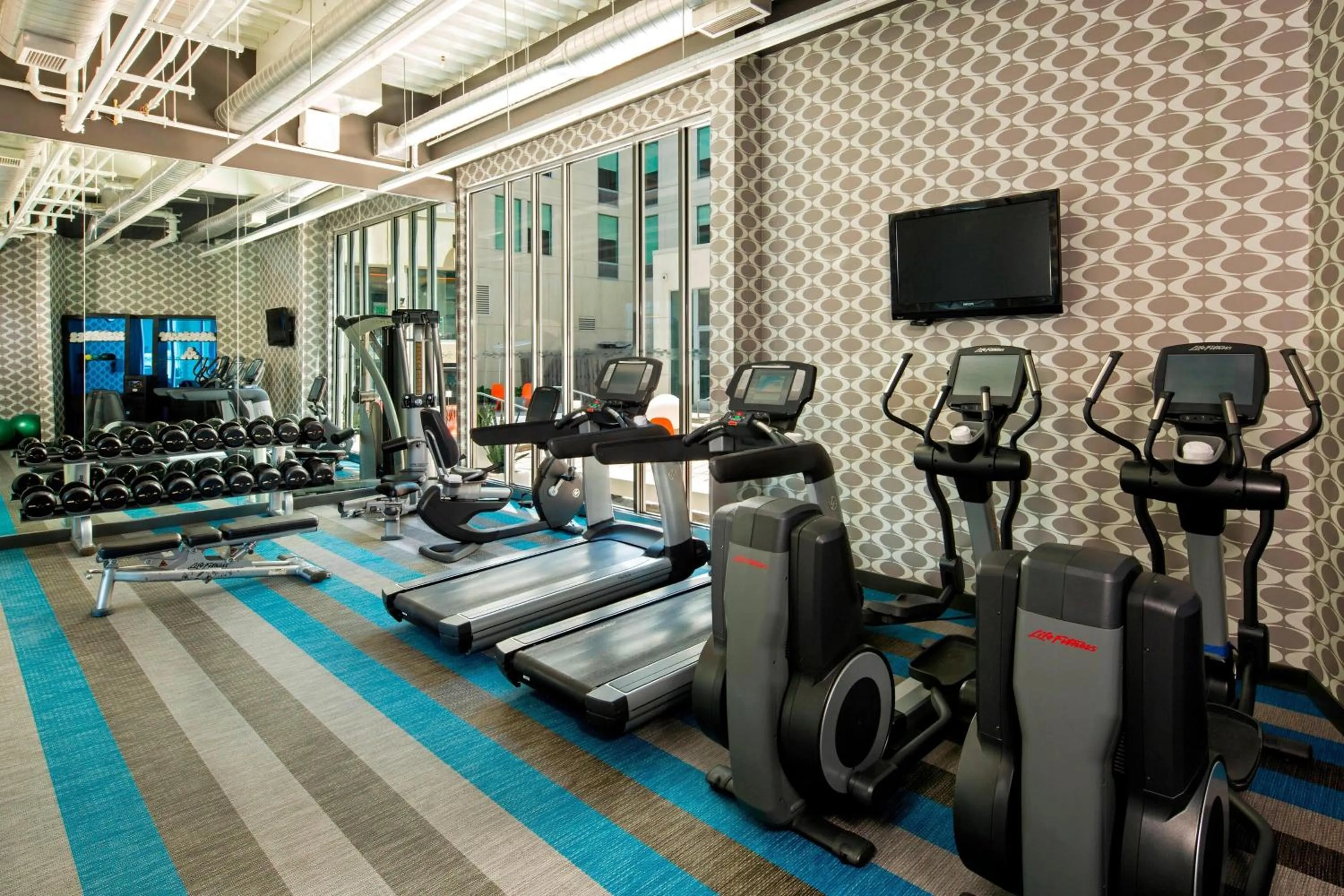 Fitness centre/facilities in aloft Hotel Milwaukee Downtown