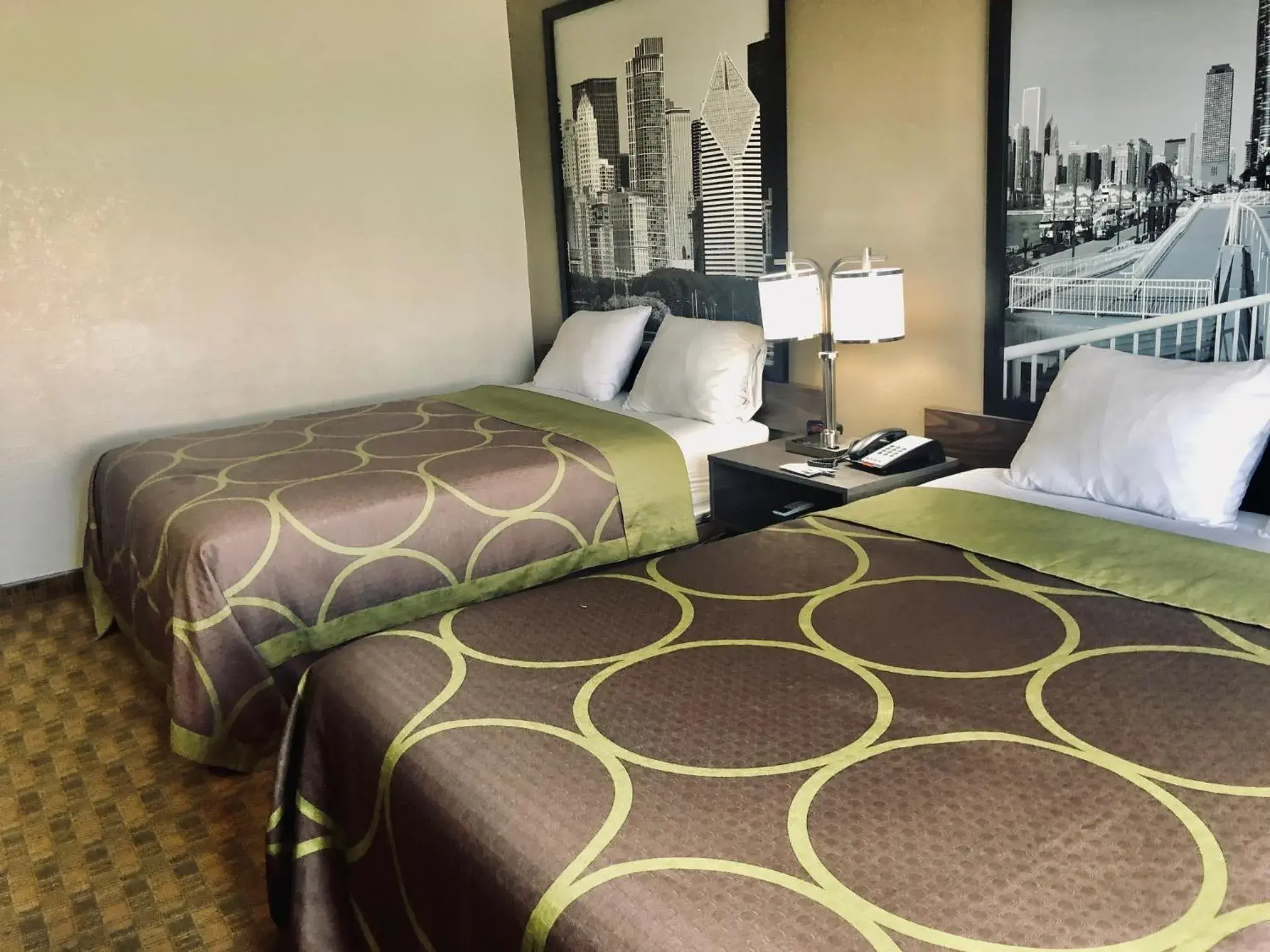 Bed in Super 8 by Wyndham Peru Starved Rock State Park Bed in Super 8 by Wyndham Peru Starved Rock State Park