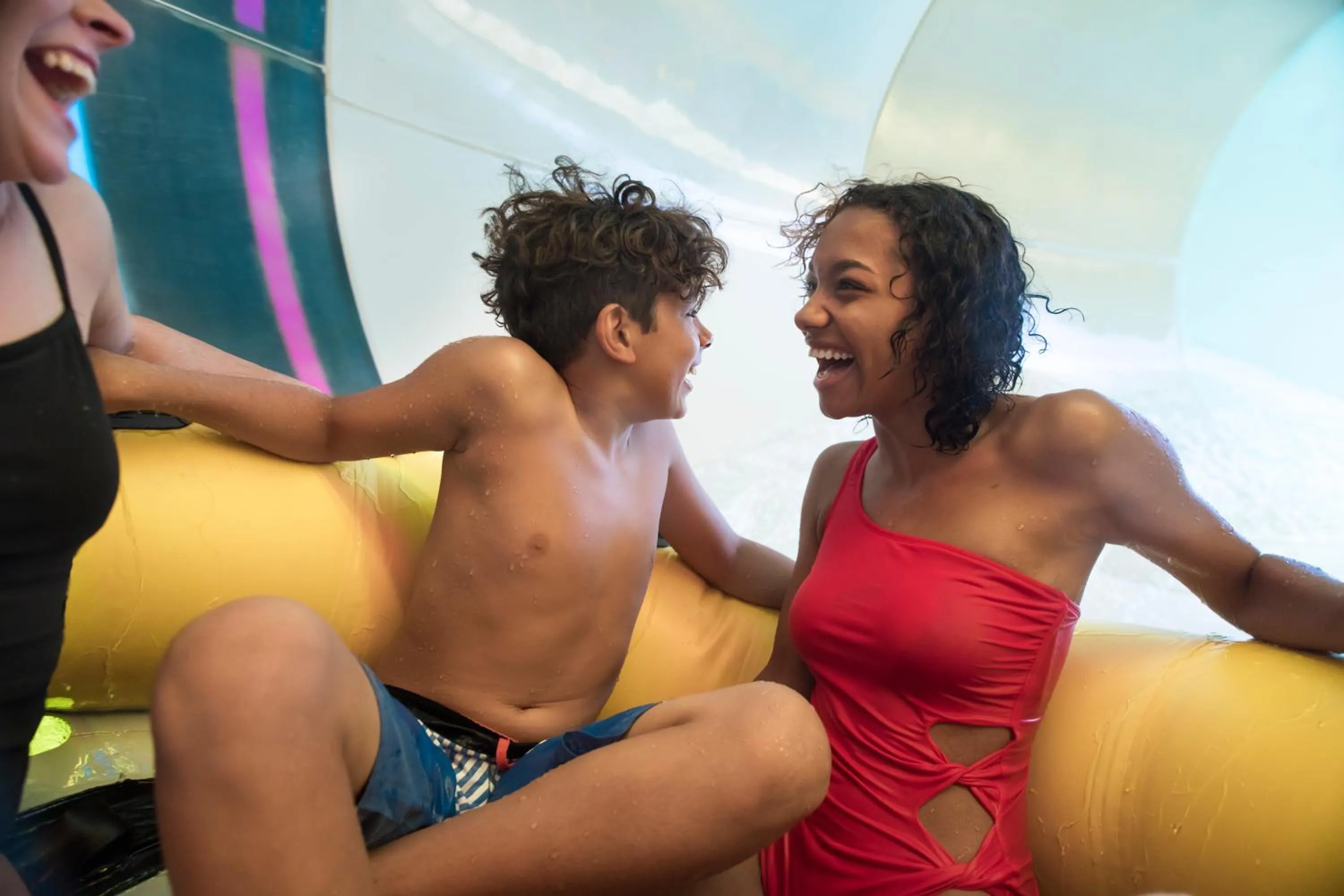 Aqua park in Great Wolf Lodge New England