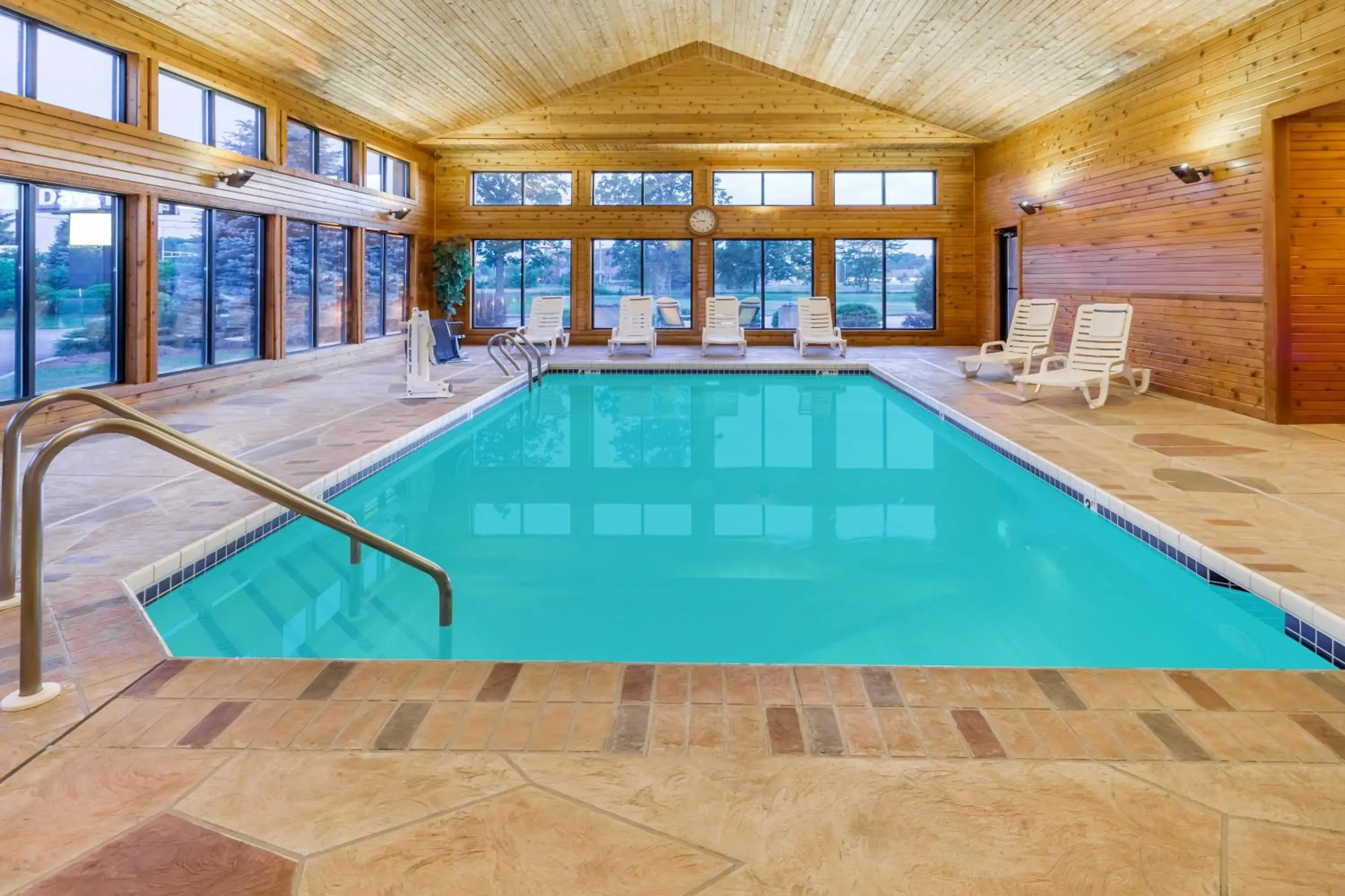 Pool view in Days Inn & Suites by Wyndham Madison Pool view in Days Inn & Suites by Wyndham Madison