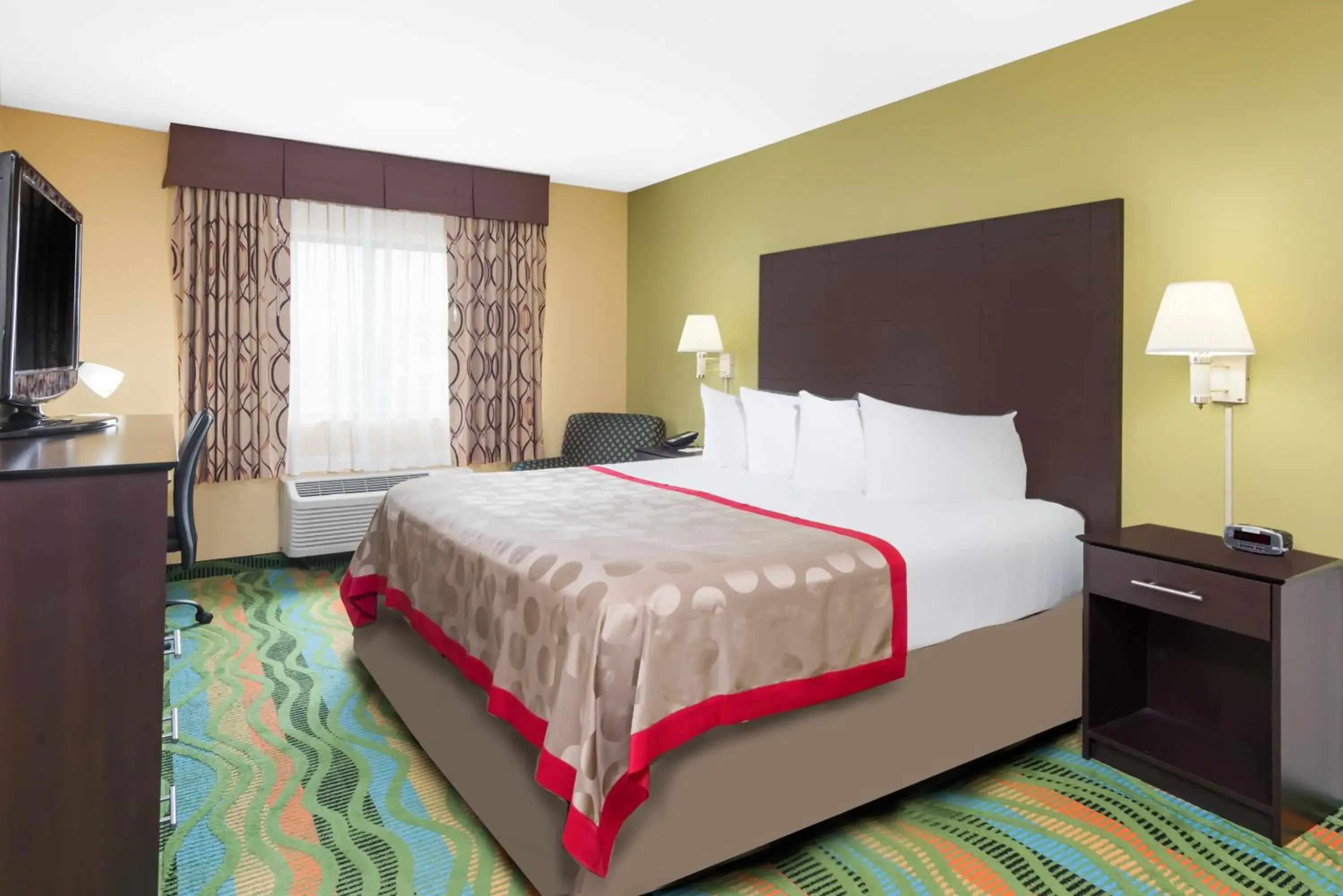 Bedroom, Bed in Ramada by Wyndham Vandalia Bedroom, Bed in Ramada by Wyndham Vandalia
