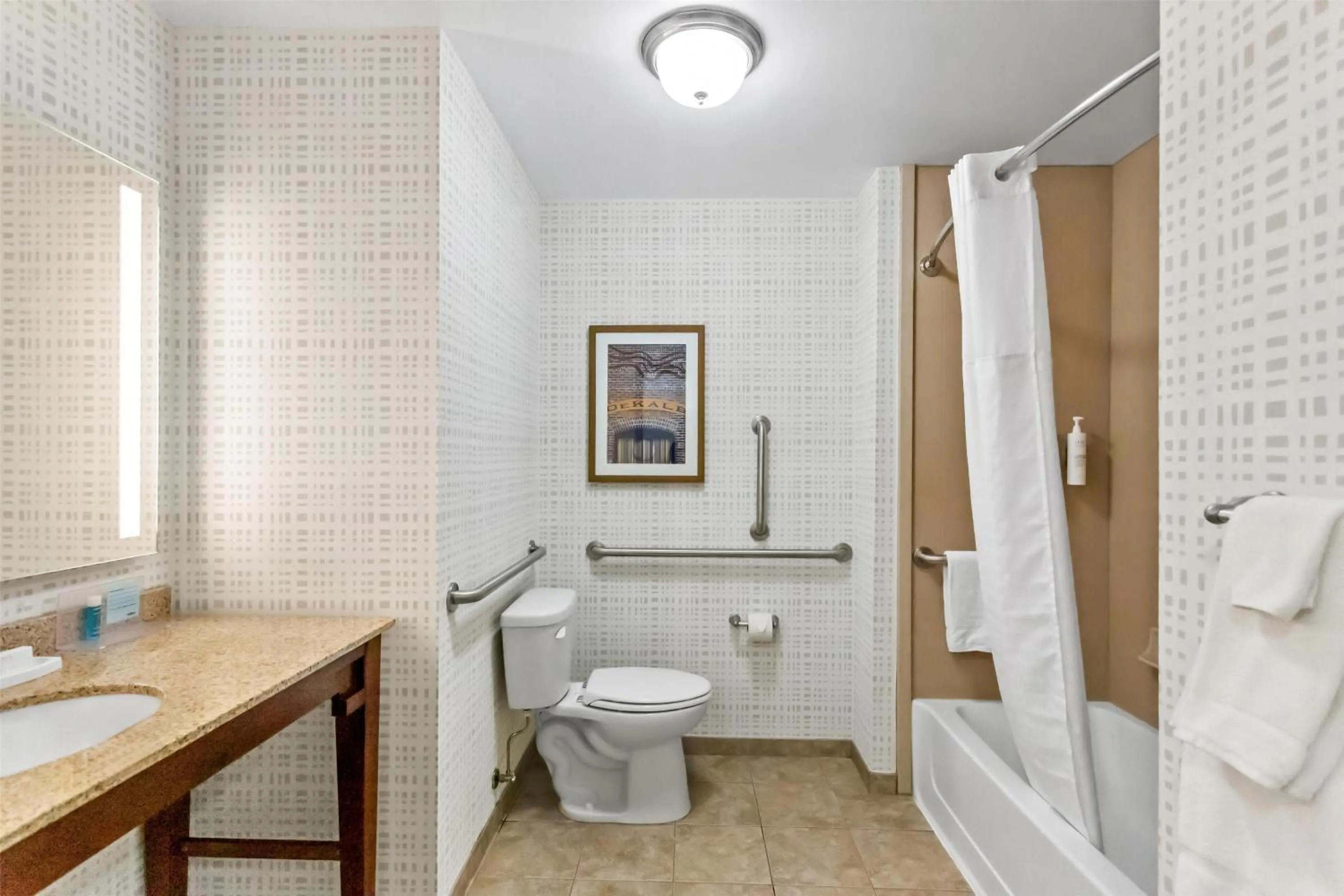 Bathroom in Hampton Inn Dekalb - Near the University