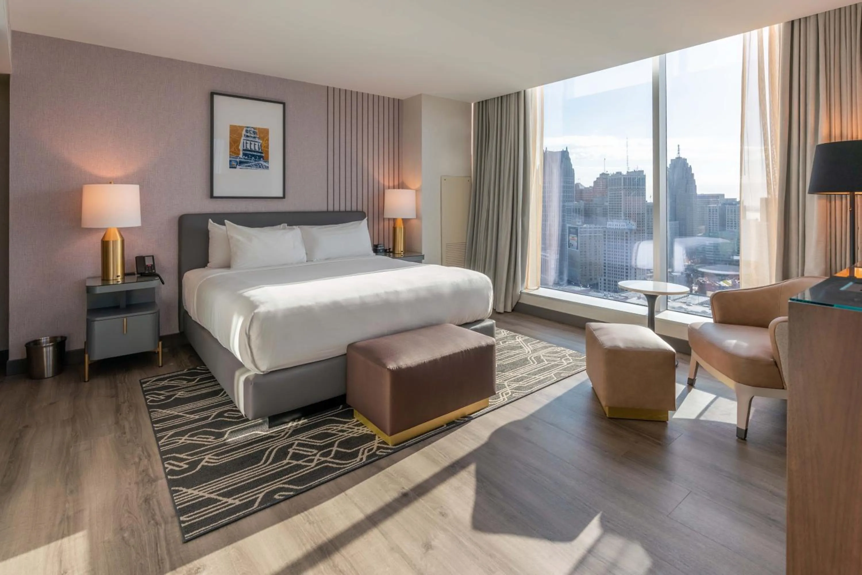 Bed in Hollywood Casino at Greektown