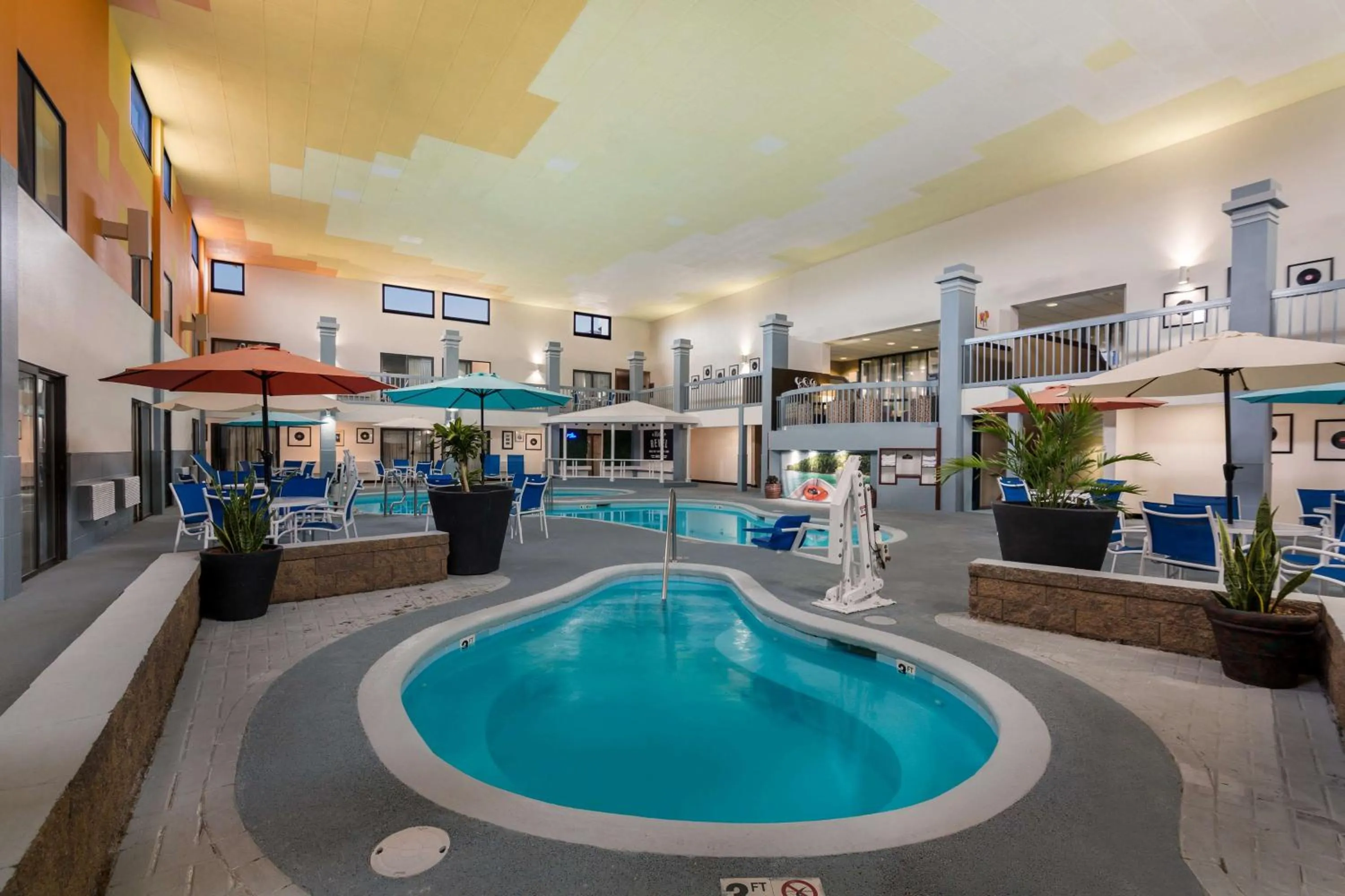 Pool view in Revel Hotel Minot - SureStay Collection by Best Western