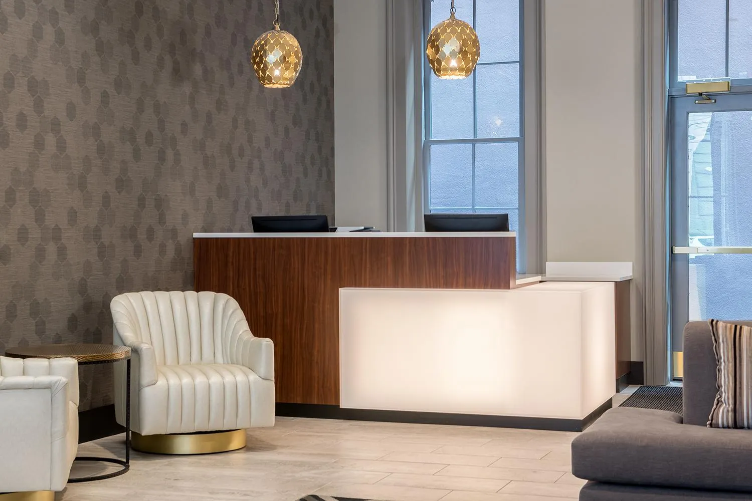 Lobby or reception in Harlow Hotel