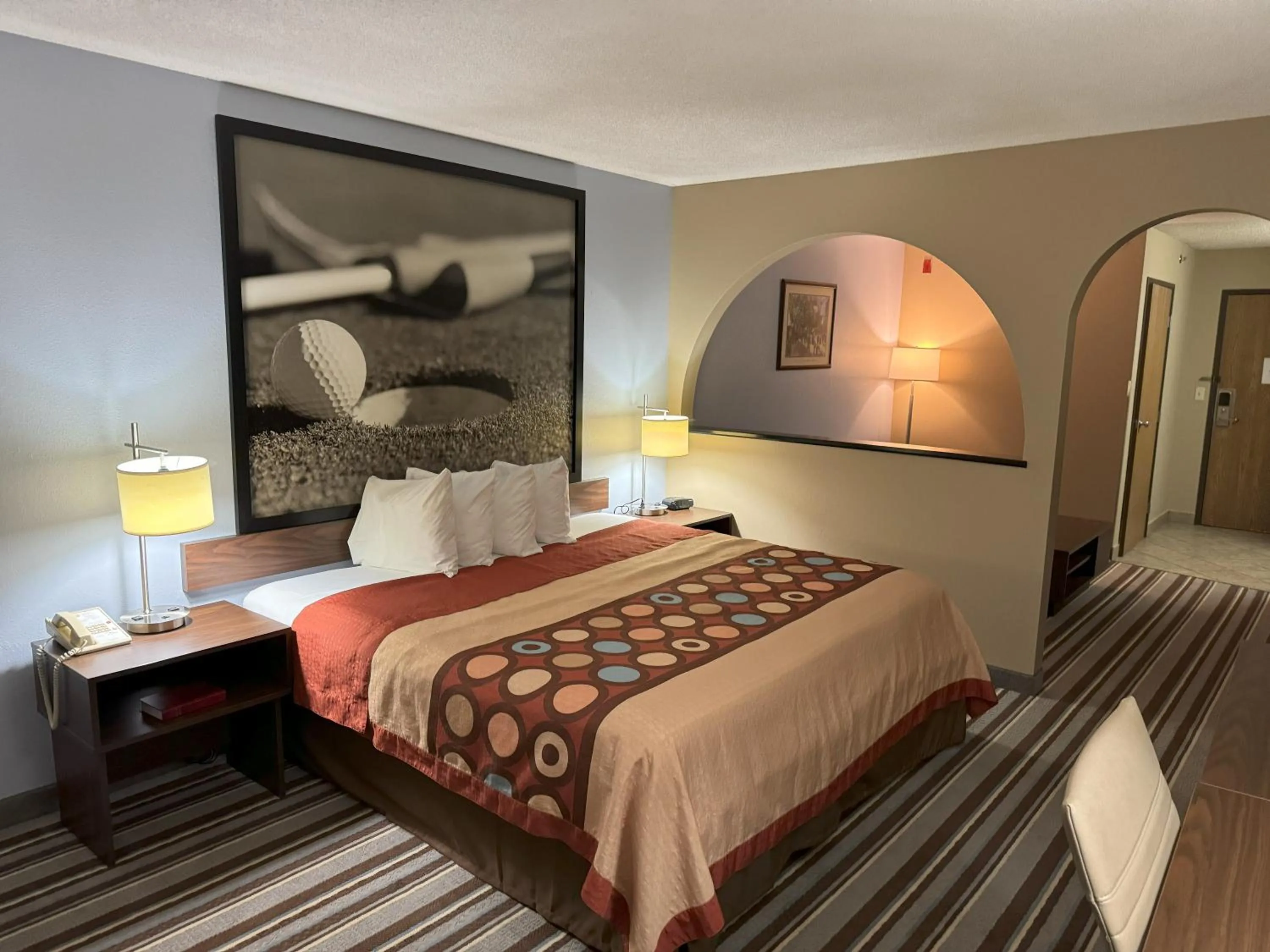 Bed in Super 8 by Wyndham Winfield-Quail Ridge Area