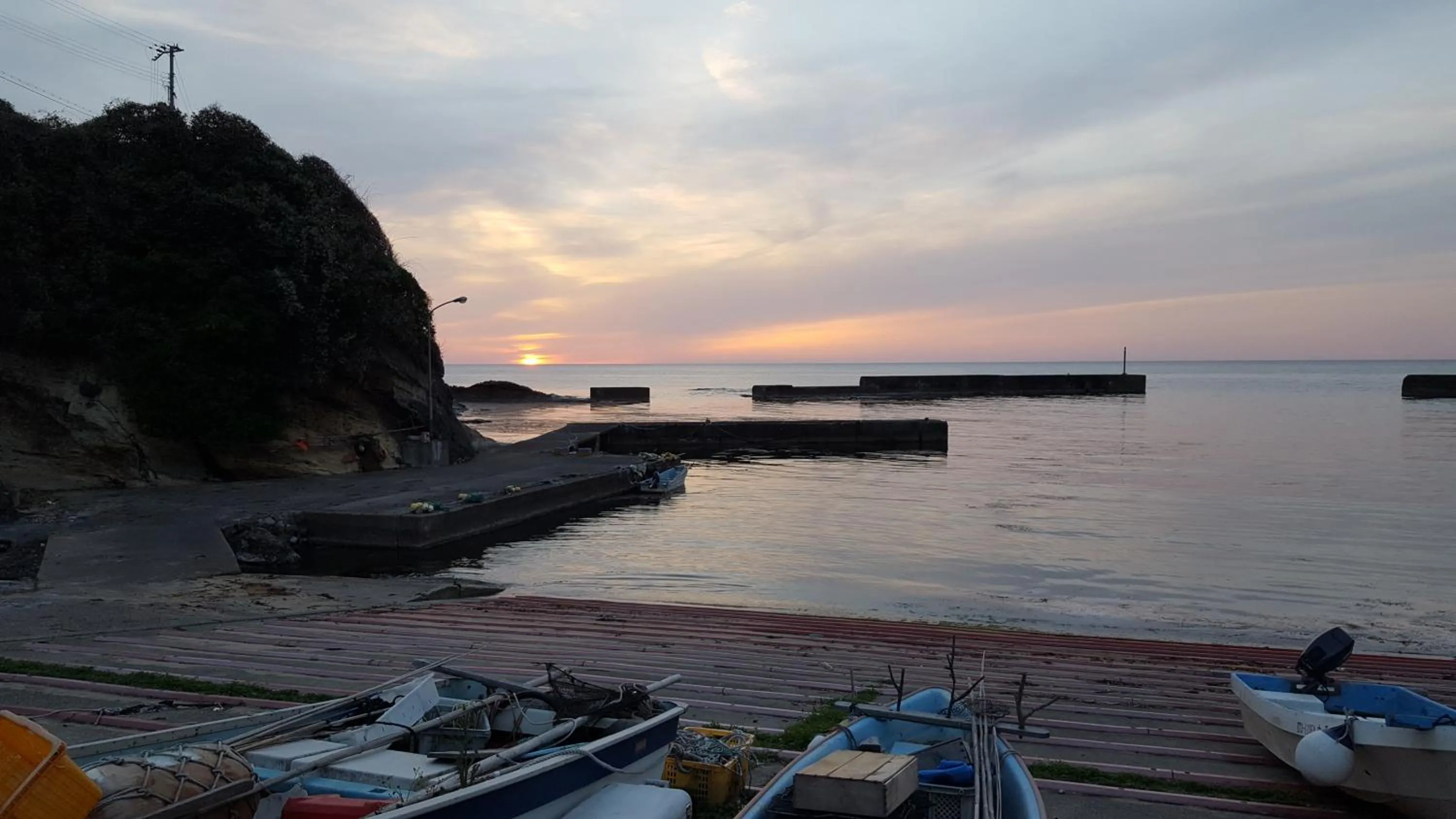 Sunset in Asobi Lodge