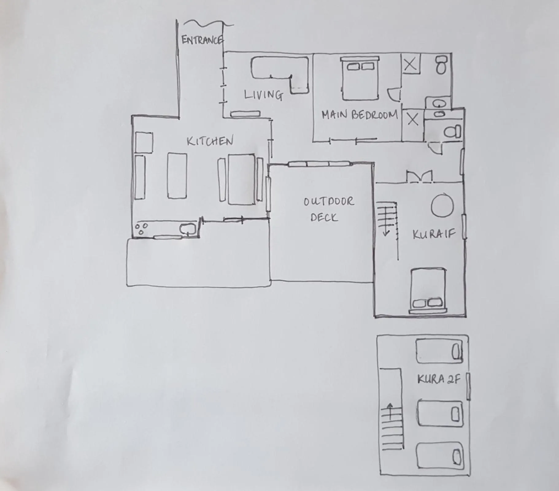 Floor plan in Asobi Lodge