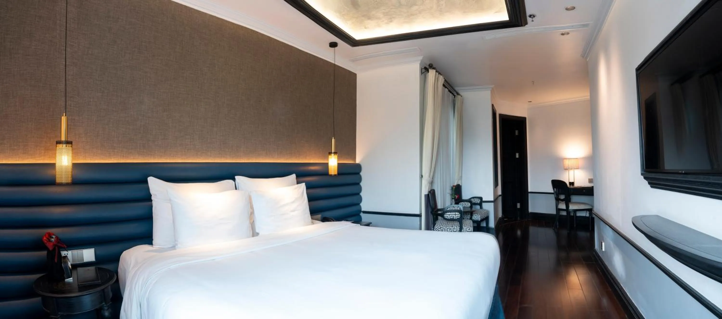 Bed in La Sinfonía del Rey Hotel & Spa