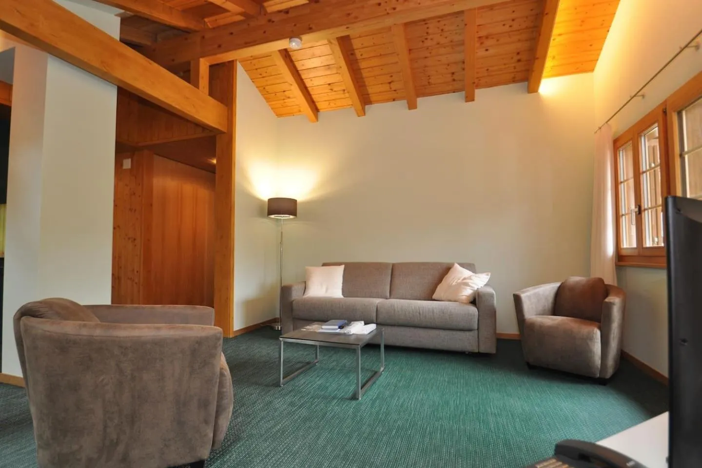 Living room in Ferienwohnungen Hotel Alpina
