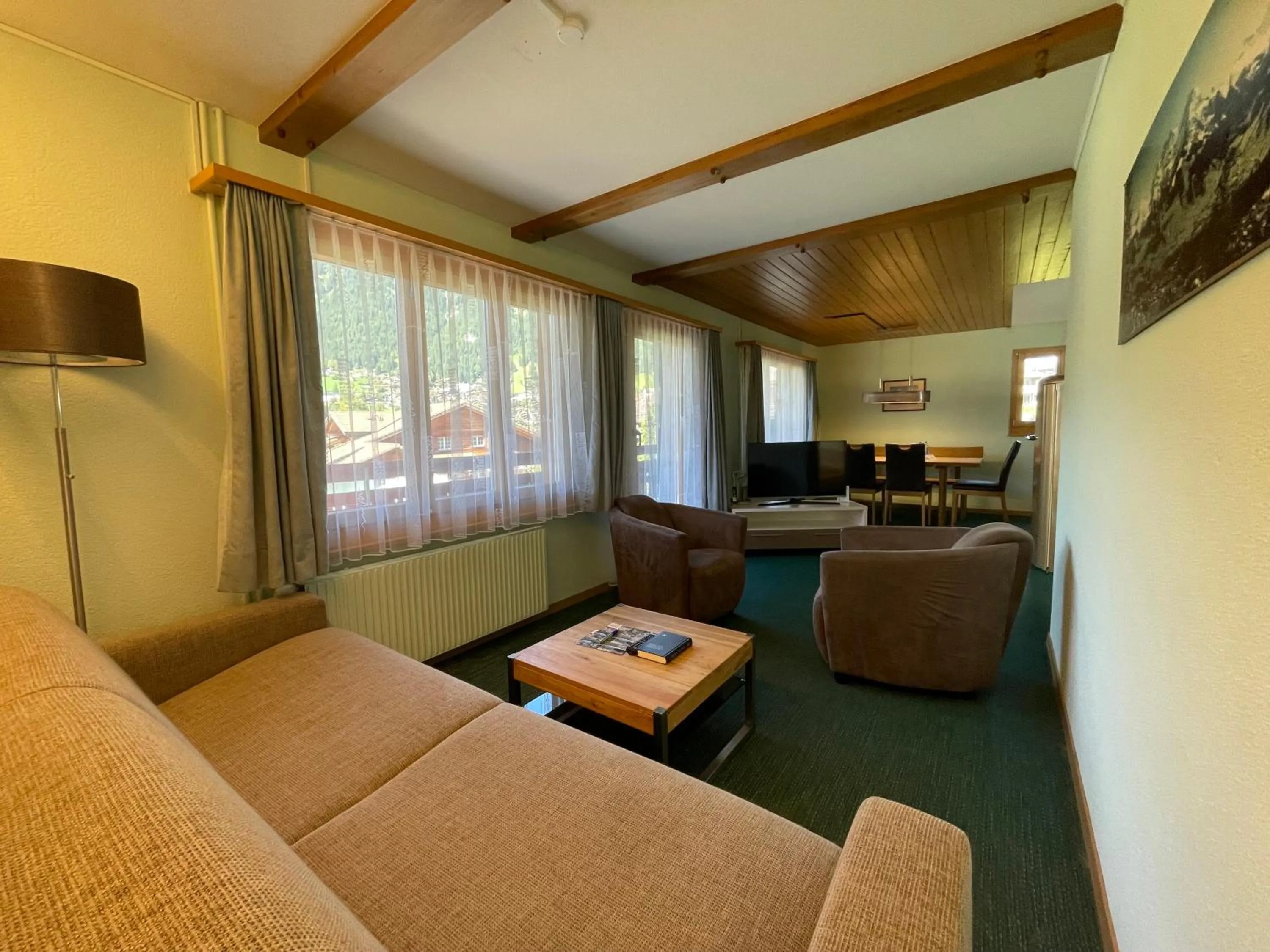 Living room in Ferienwohnungen Hotel Alpina