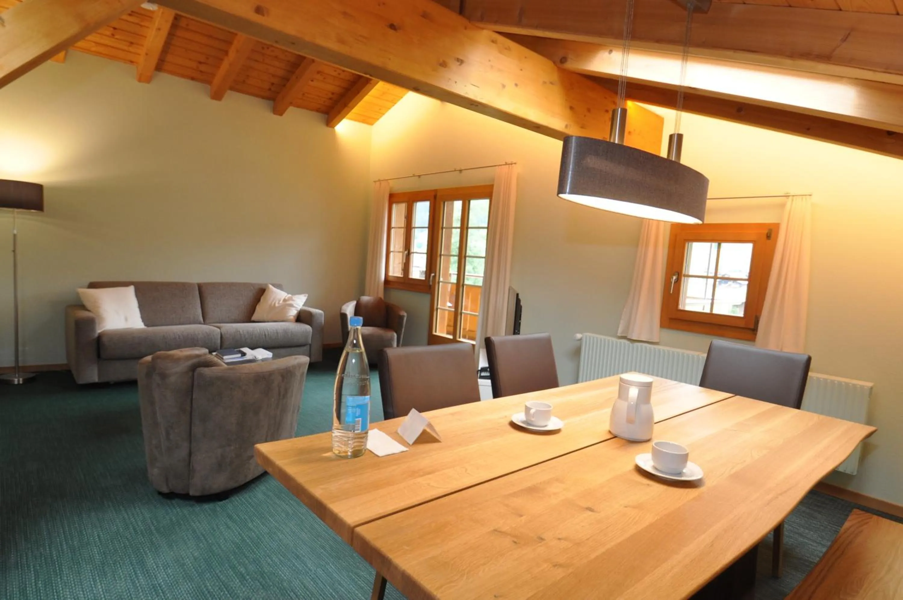 Living room in Ferienwohnungen Hotel Alpina