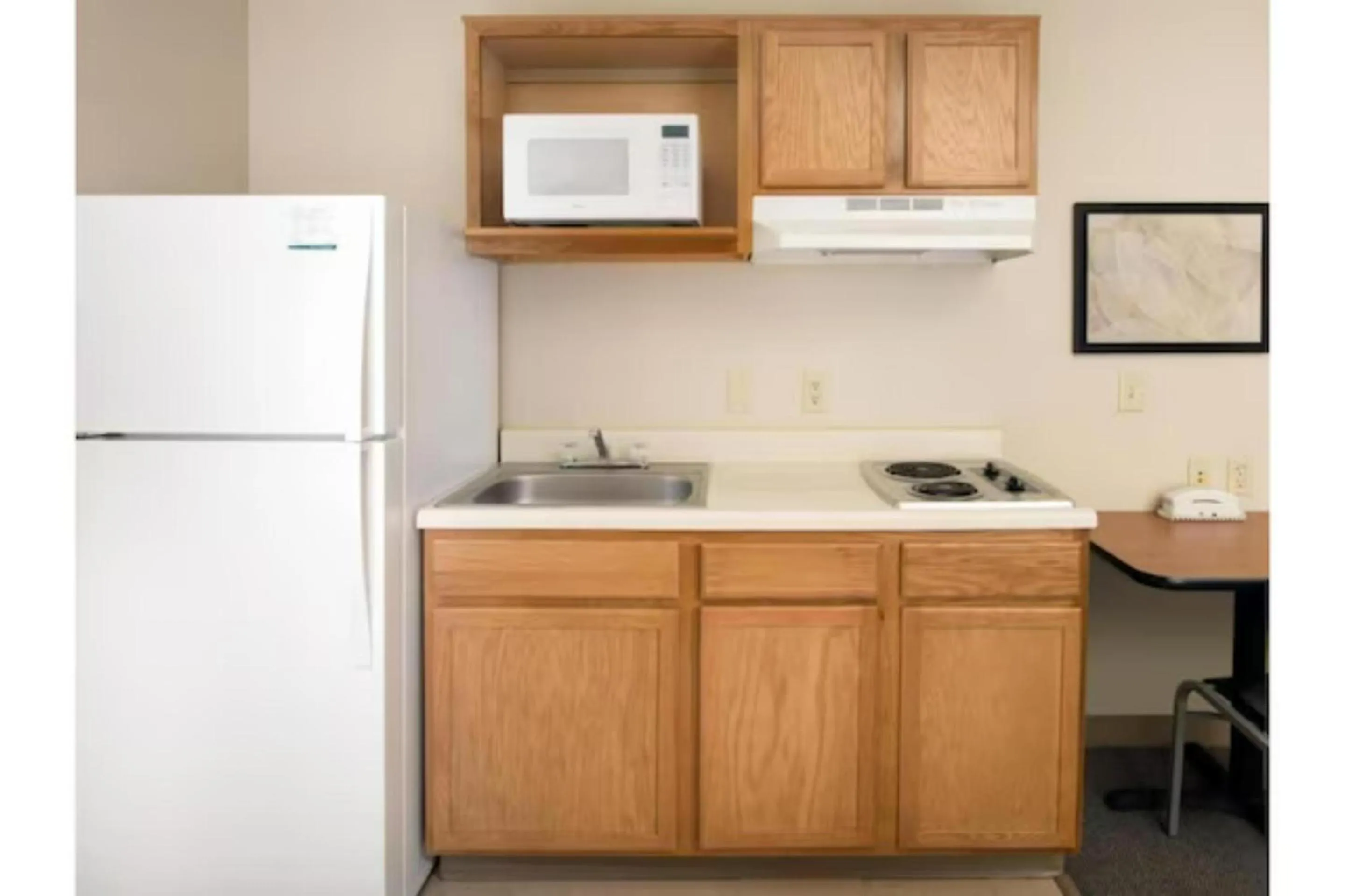 kitchen in Studio 6 Extended Stay Wichita South KS