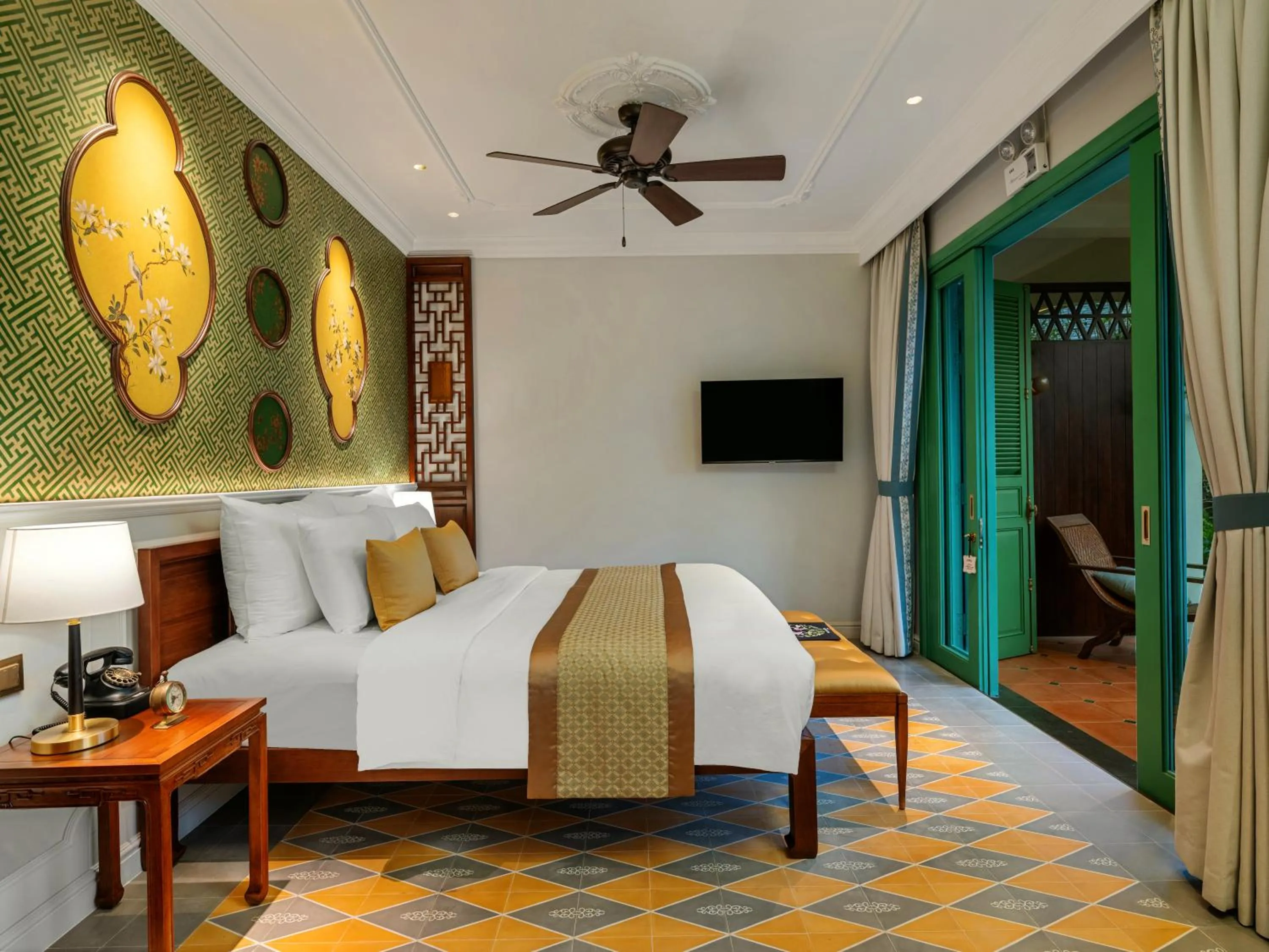 TV and multimedia, Bed in Ancient Huế Garden Houses