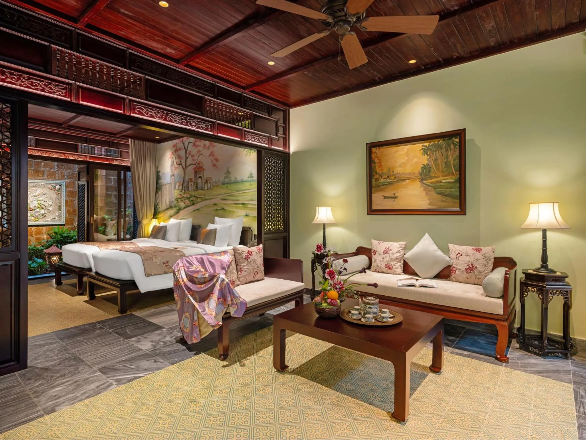 Bed in Ancient Huế Garden Houses