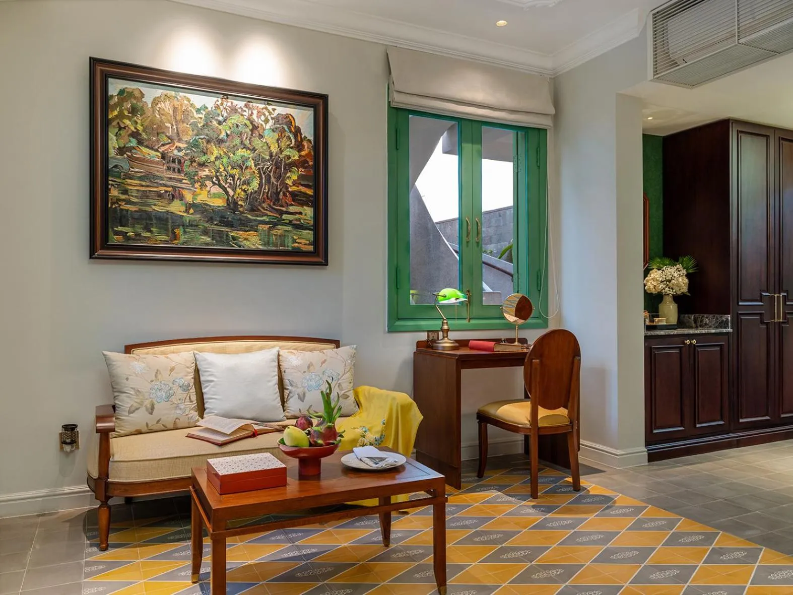 Seating area in Ancient Huế Garden Houses