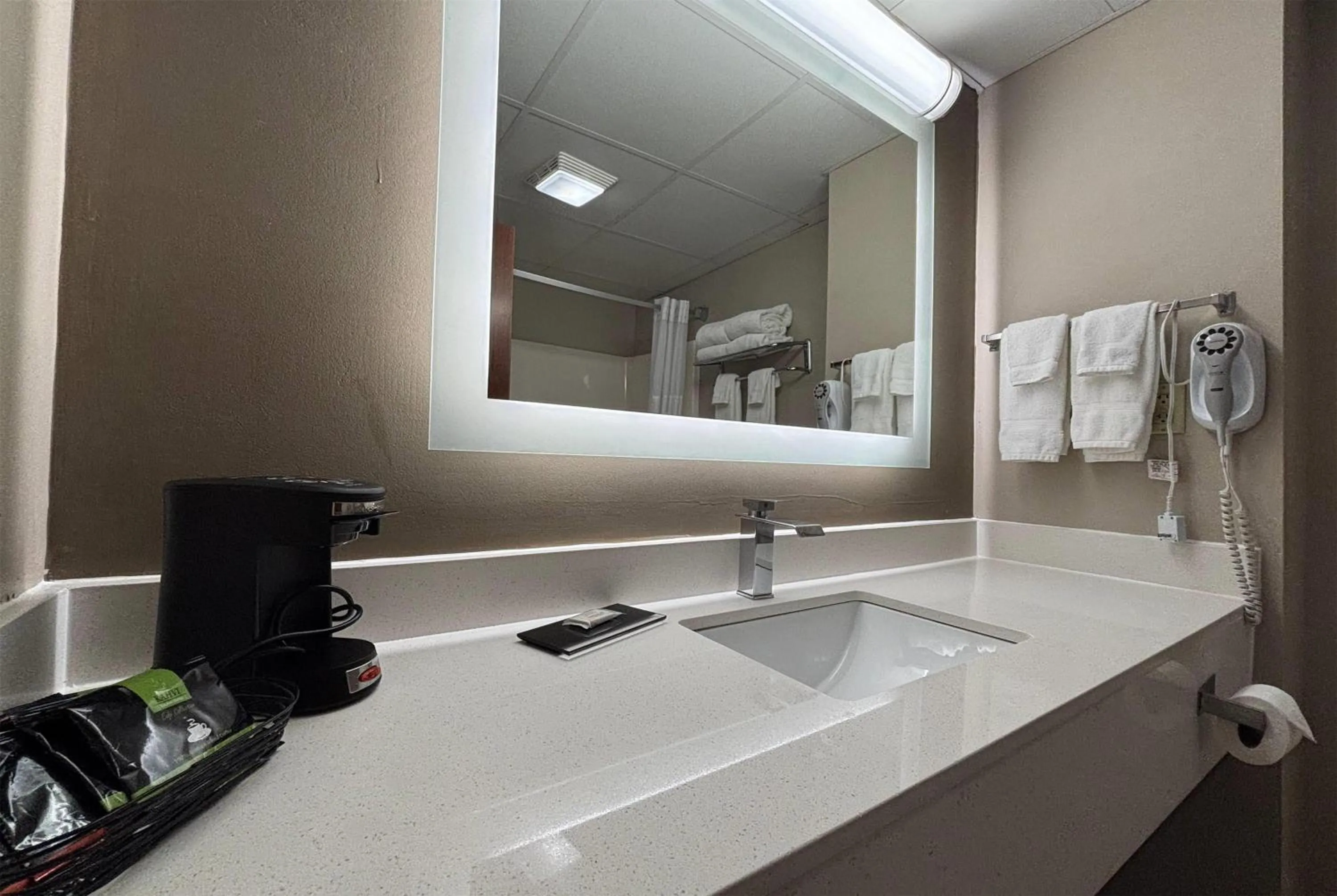 Bathroom in Super 8 by Wyndham Grayville