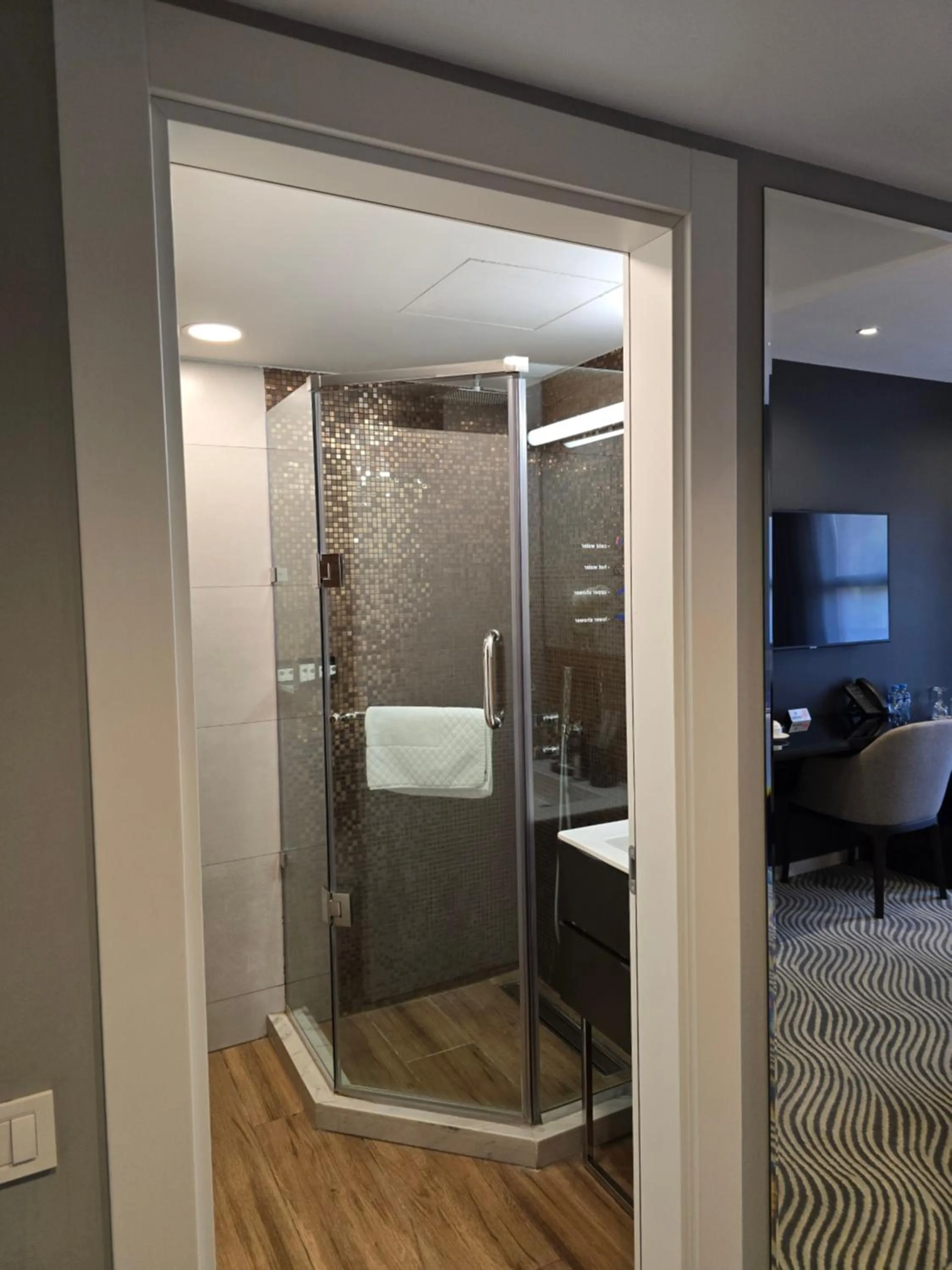 Shower in Silver 39 Corner Hotel