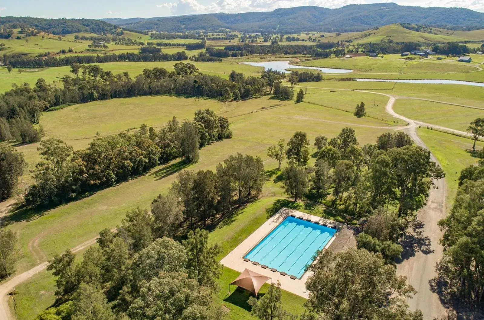 Swimming pool in The Barracks, Tocal Swimming pool in The Barracks, Tocal