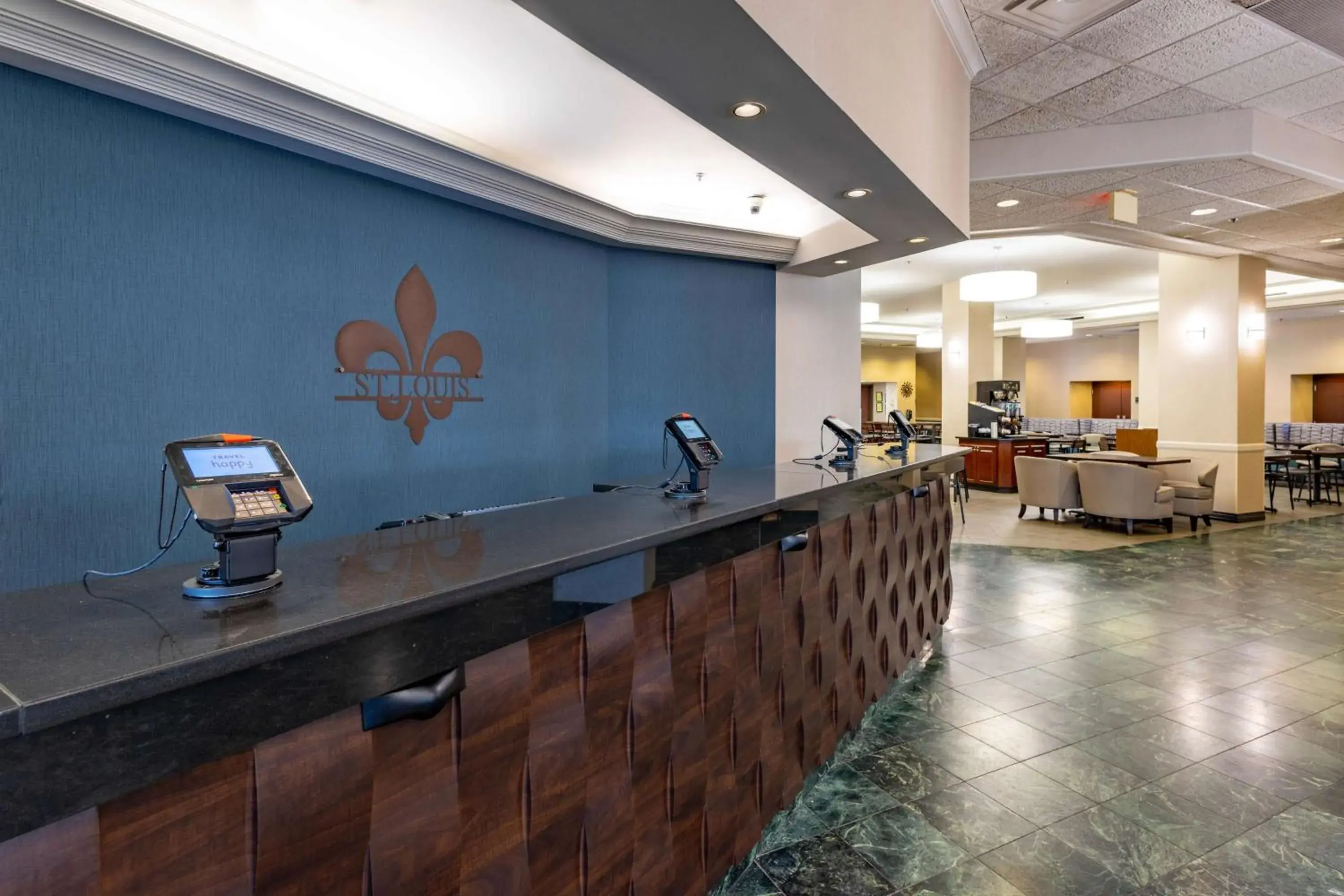 Lobby or reception in Pear Tree Inn St. Louis Near Union Station Lobby or reception in Pear Tree Inn St. Louis Near Union Station
