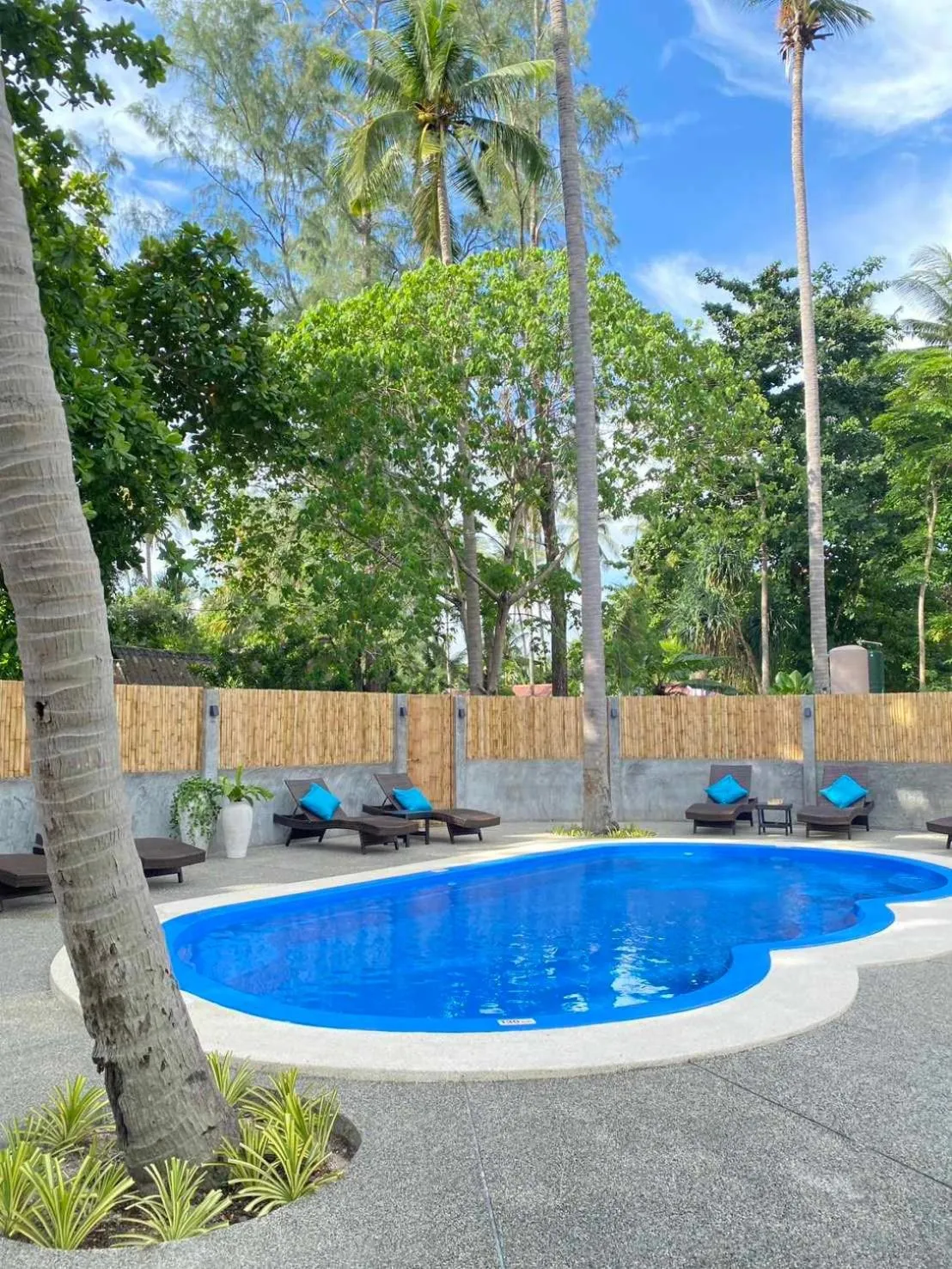 Swimming pool in The Lazy Lodge
