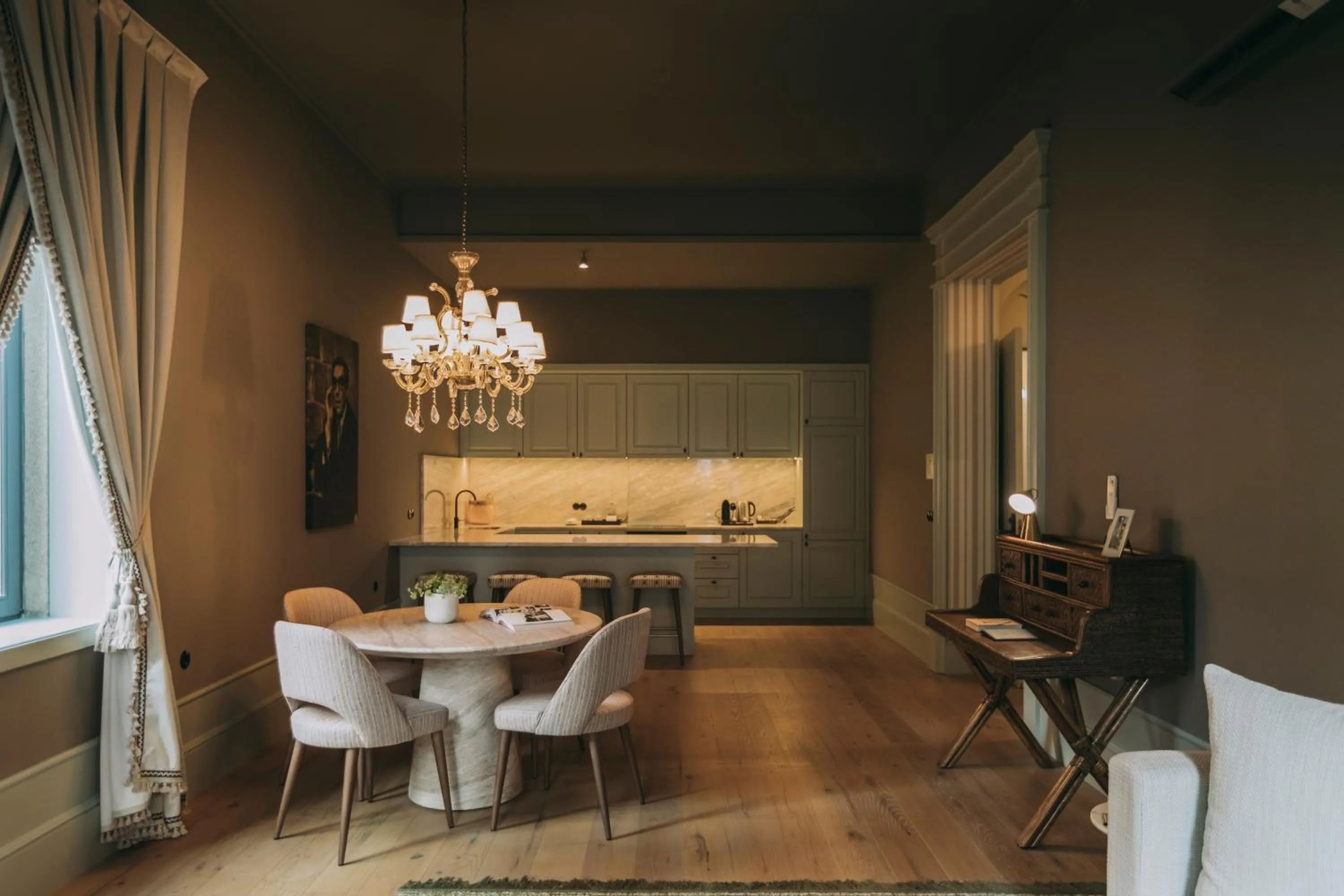 Seating area in Torel Palace Porto