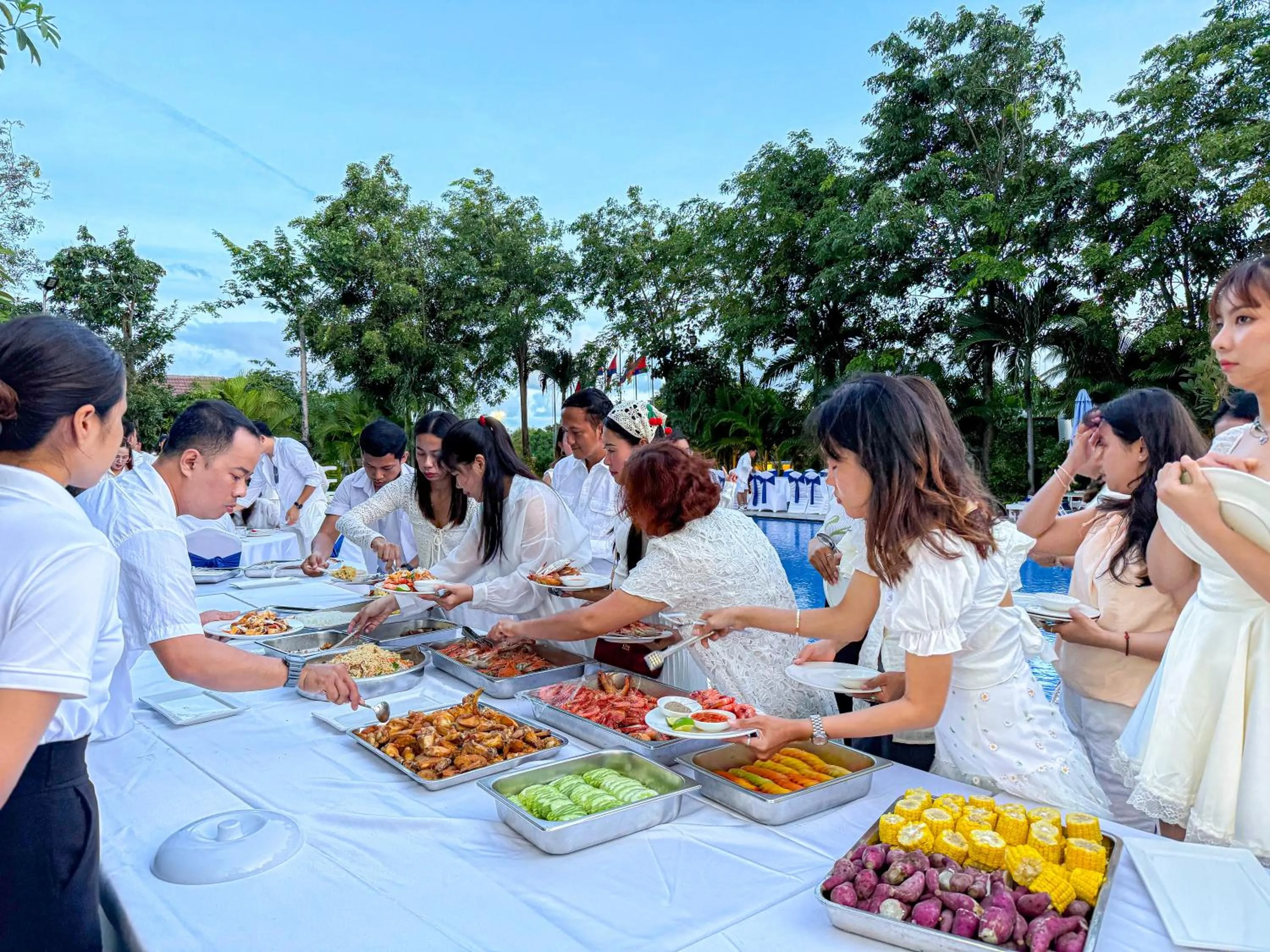BBQ facilities in Sangkahak Mith Hotel