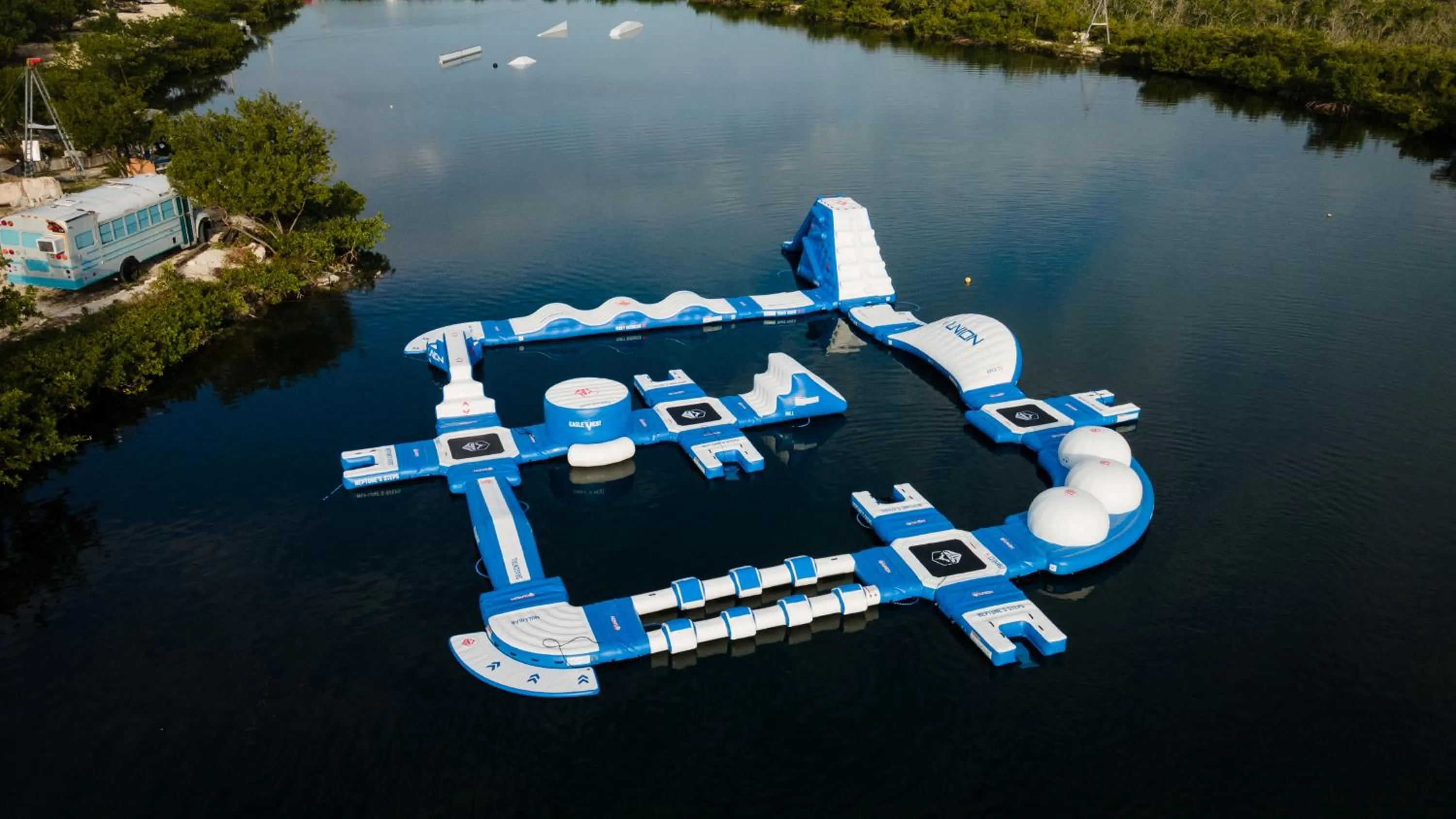 Aqua park in Grassy Flats Resort & Beach Club