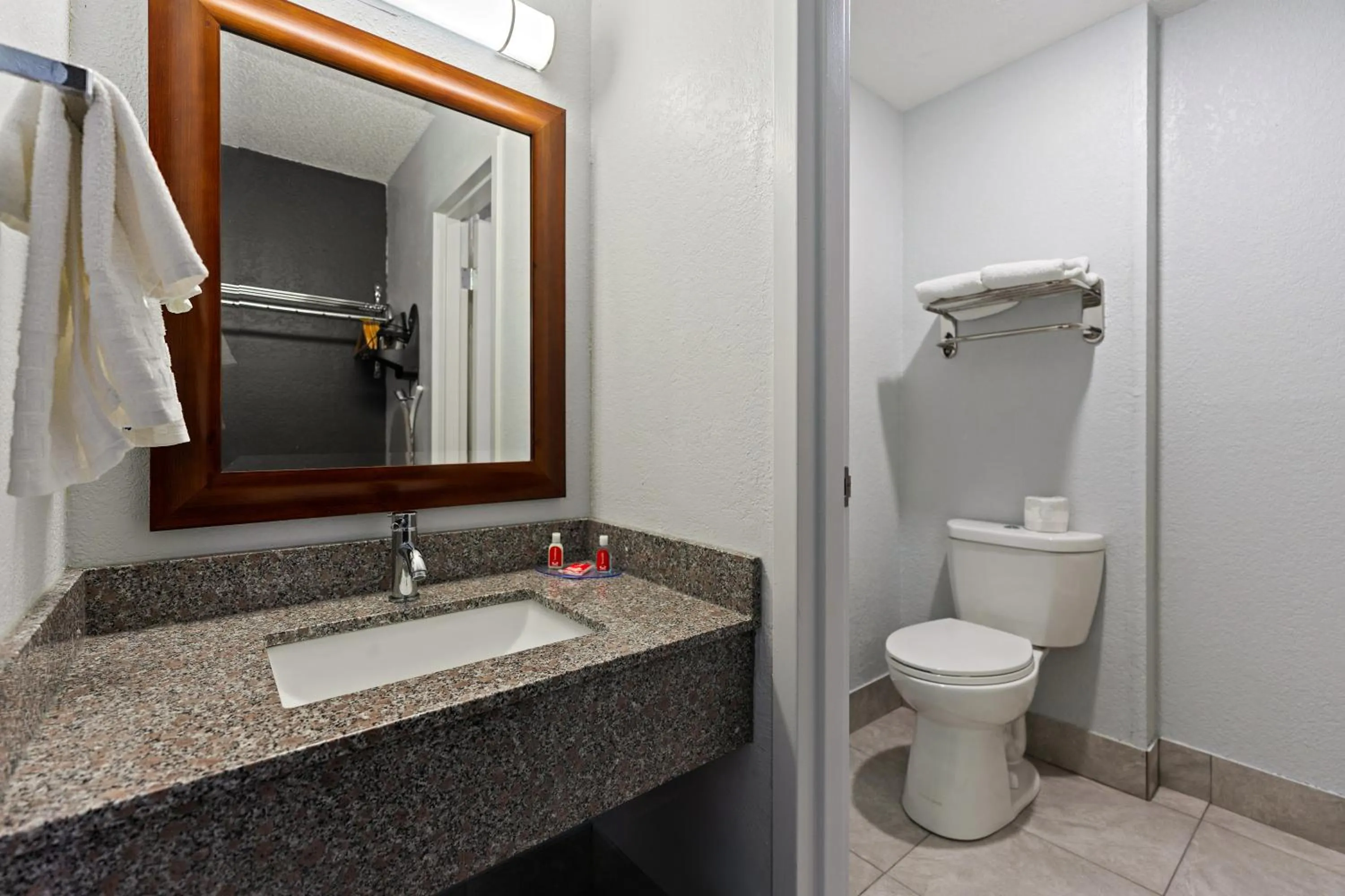 Bathroom in SureStay Hotel by Best Western Rockford East