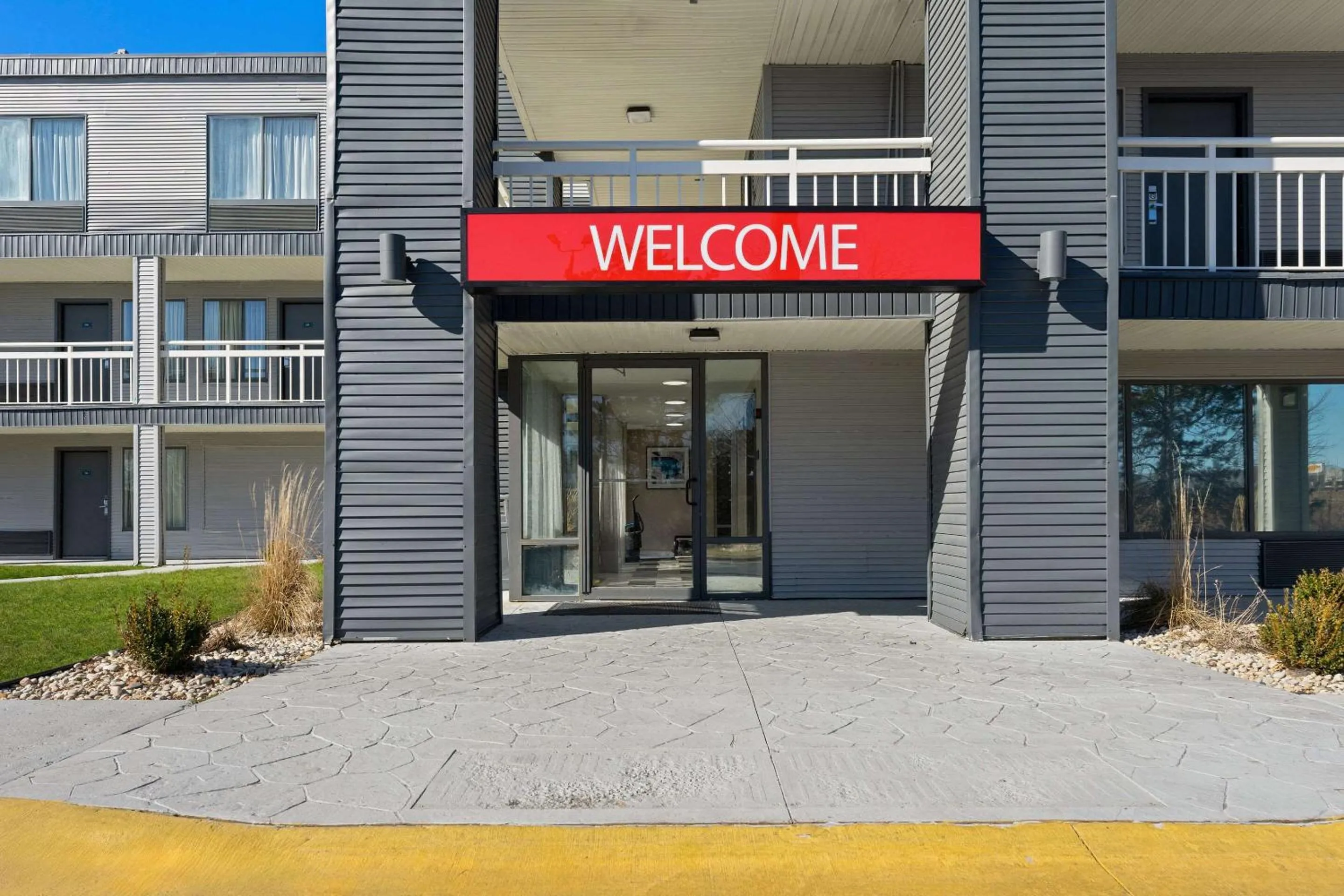 Property building in SureStay Hotel by Best Western Rockford East