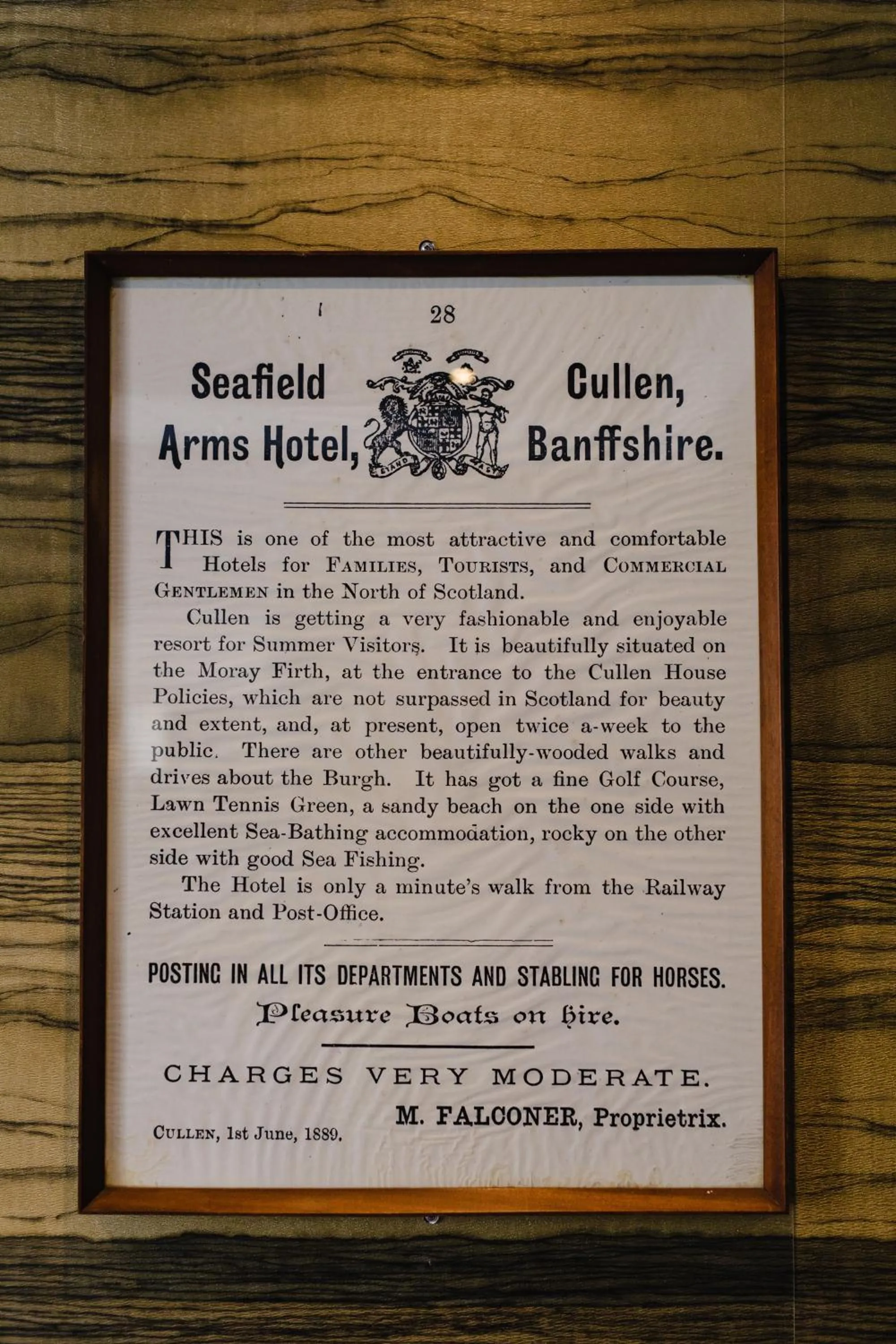 Lobby or reception in The Seafield Arms-Cullen