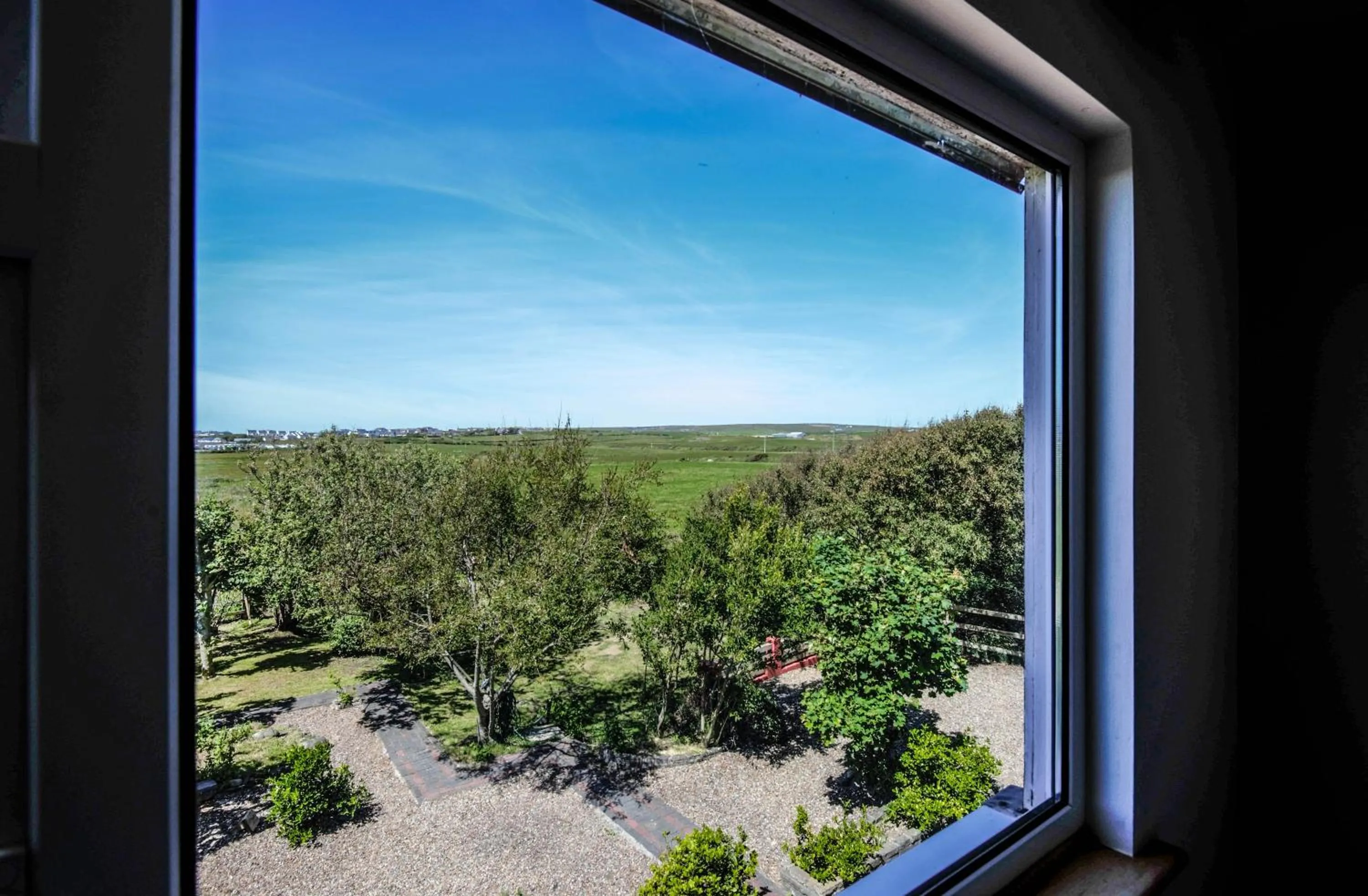 Garden view in BlueTit Lodge