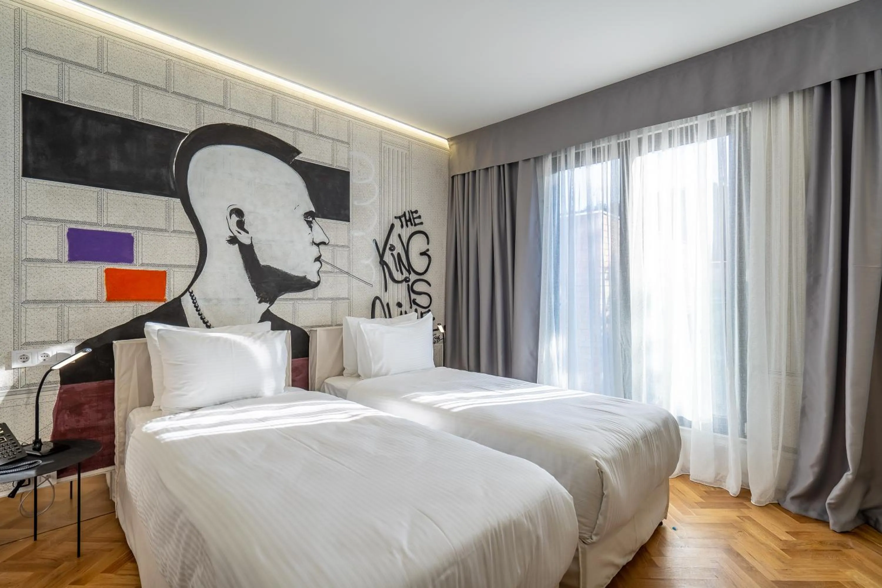 Bed in Platforma Design Hotel