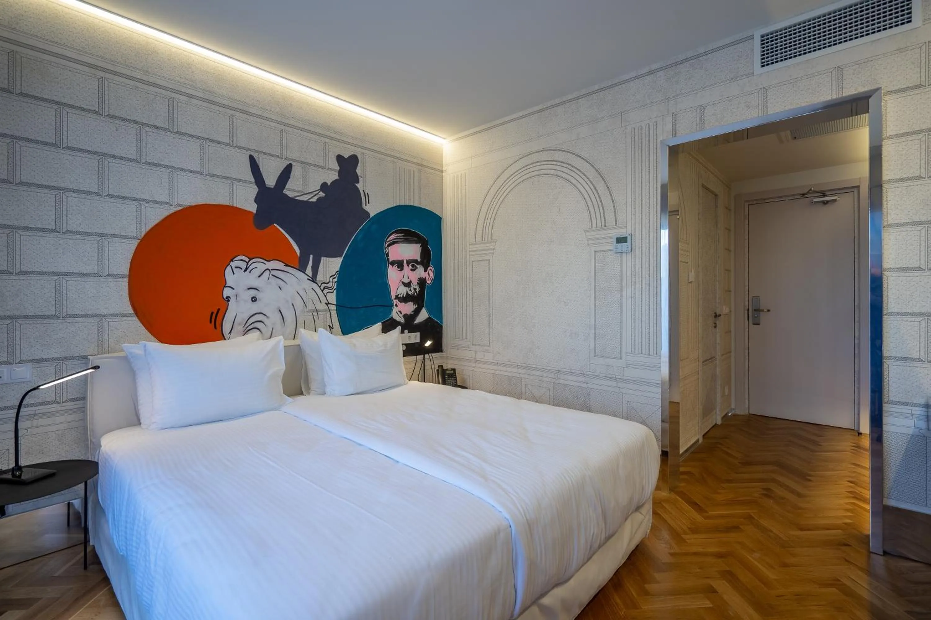Bed in Platforma Design Hotel