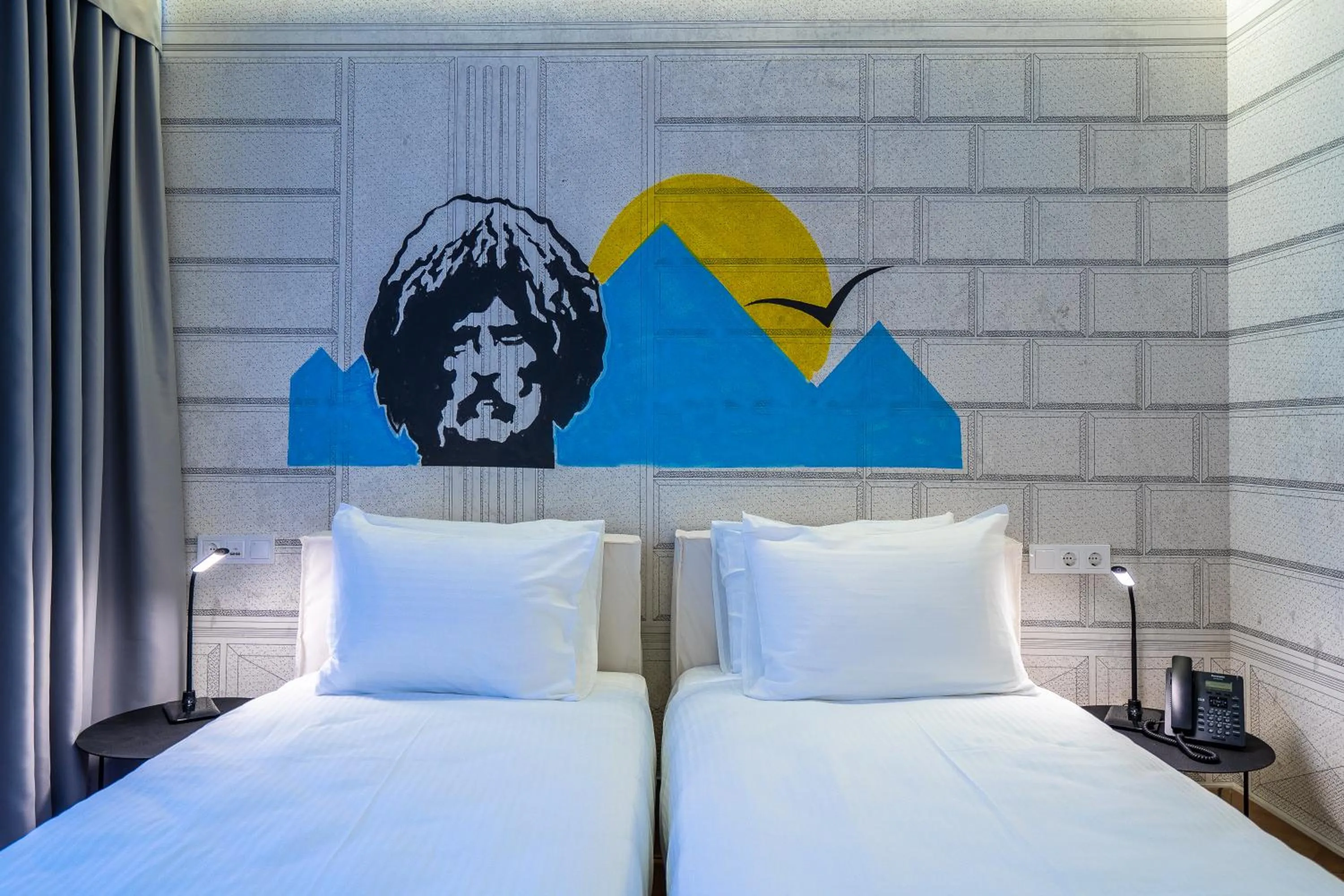 Bed in Platforma Design Hotel