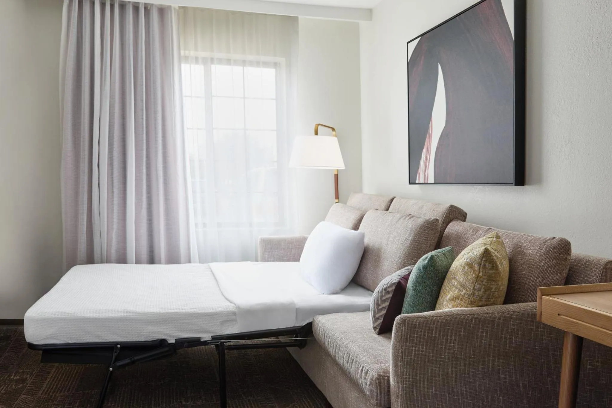 Photo of the whole room, Bed in Staybridge Suites Peoria Downtown by IHG