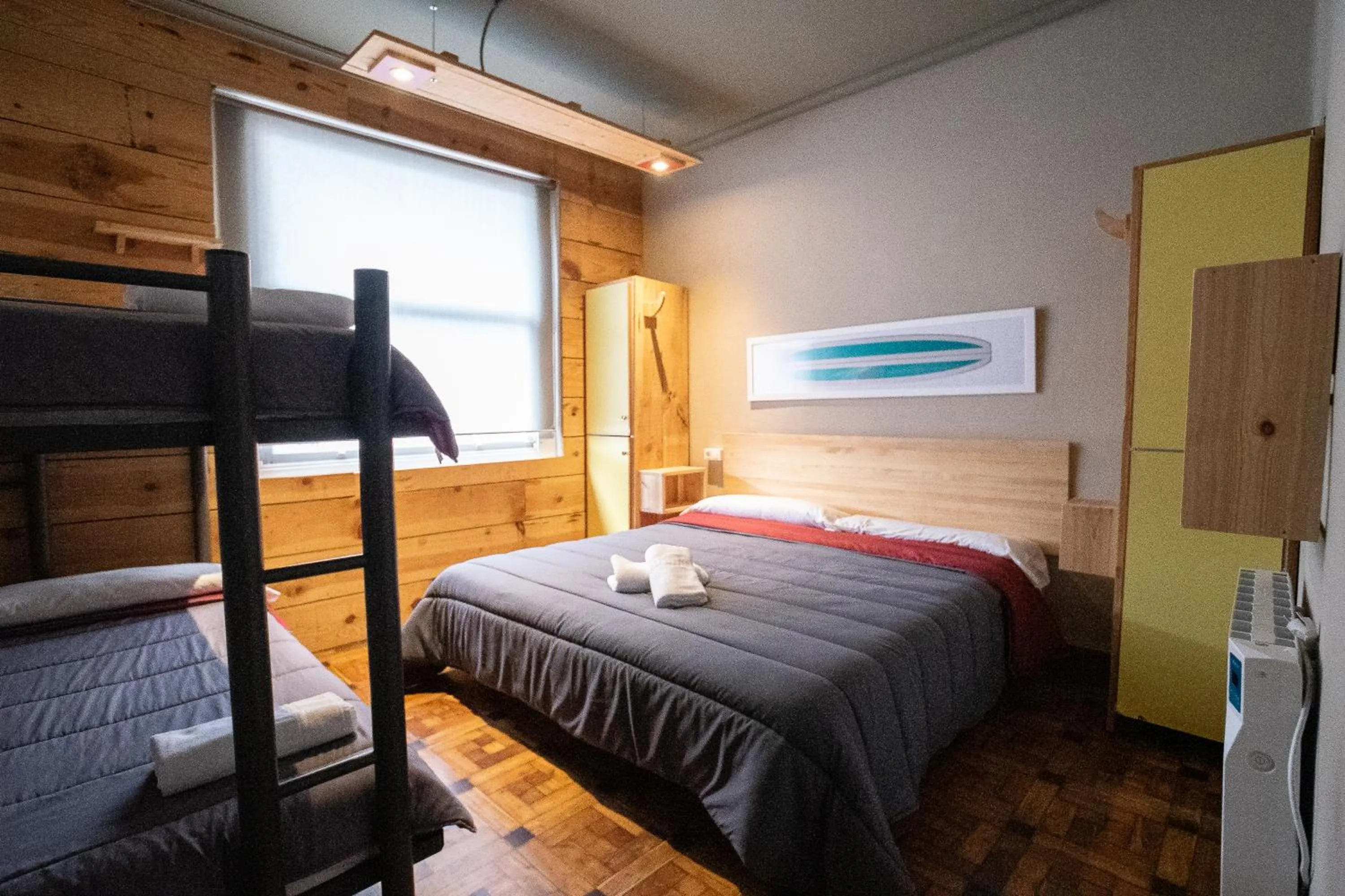 Quadruple Room with Private External Bathroom in Carving Surf Hostel