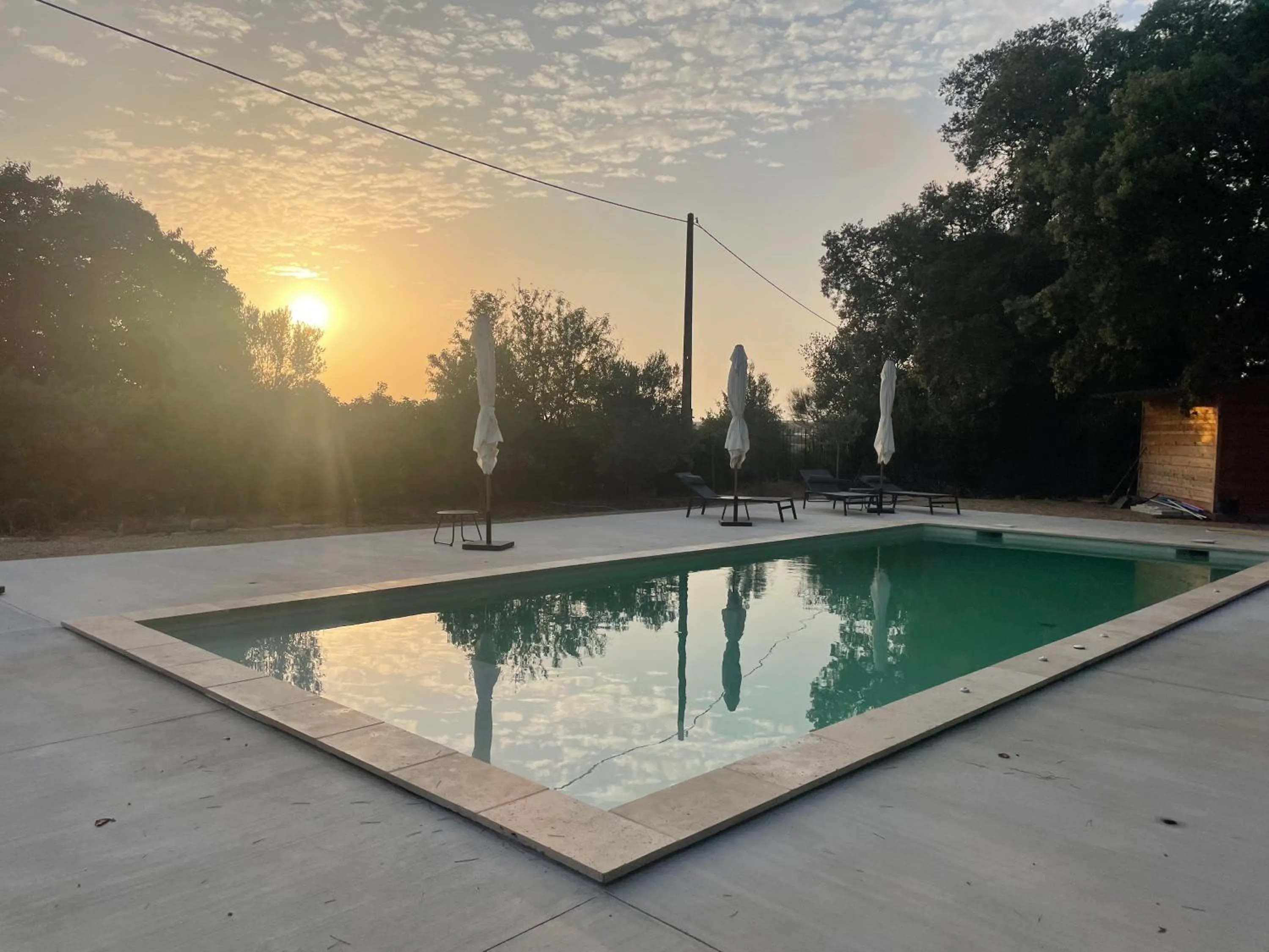 Pool view in Domaine de Selhac