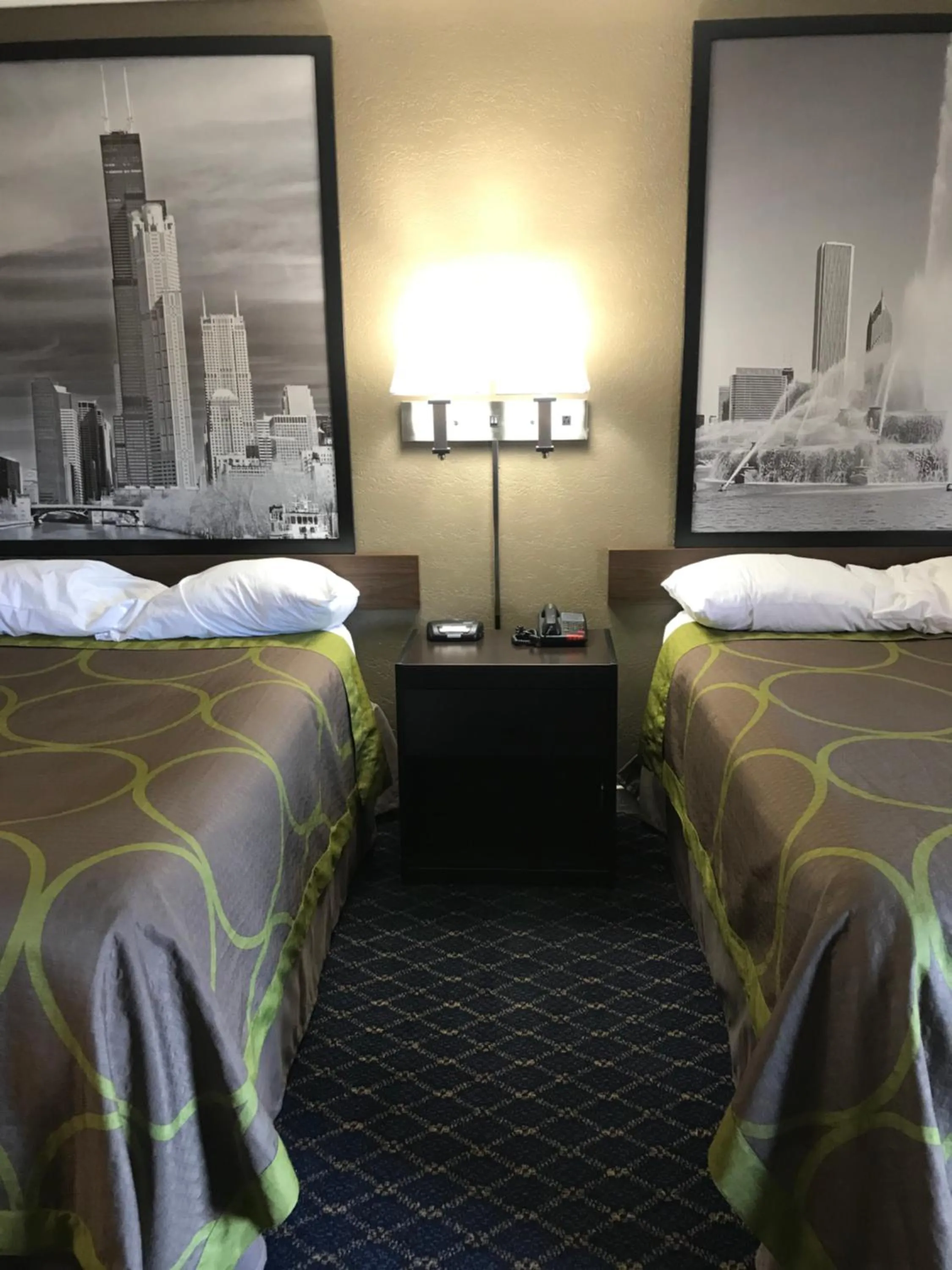 Bed in Super 8 by Wyndham Taylorville IL