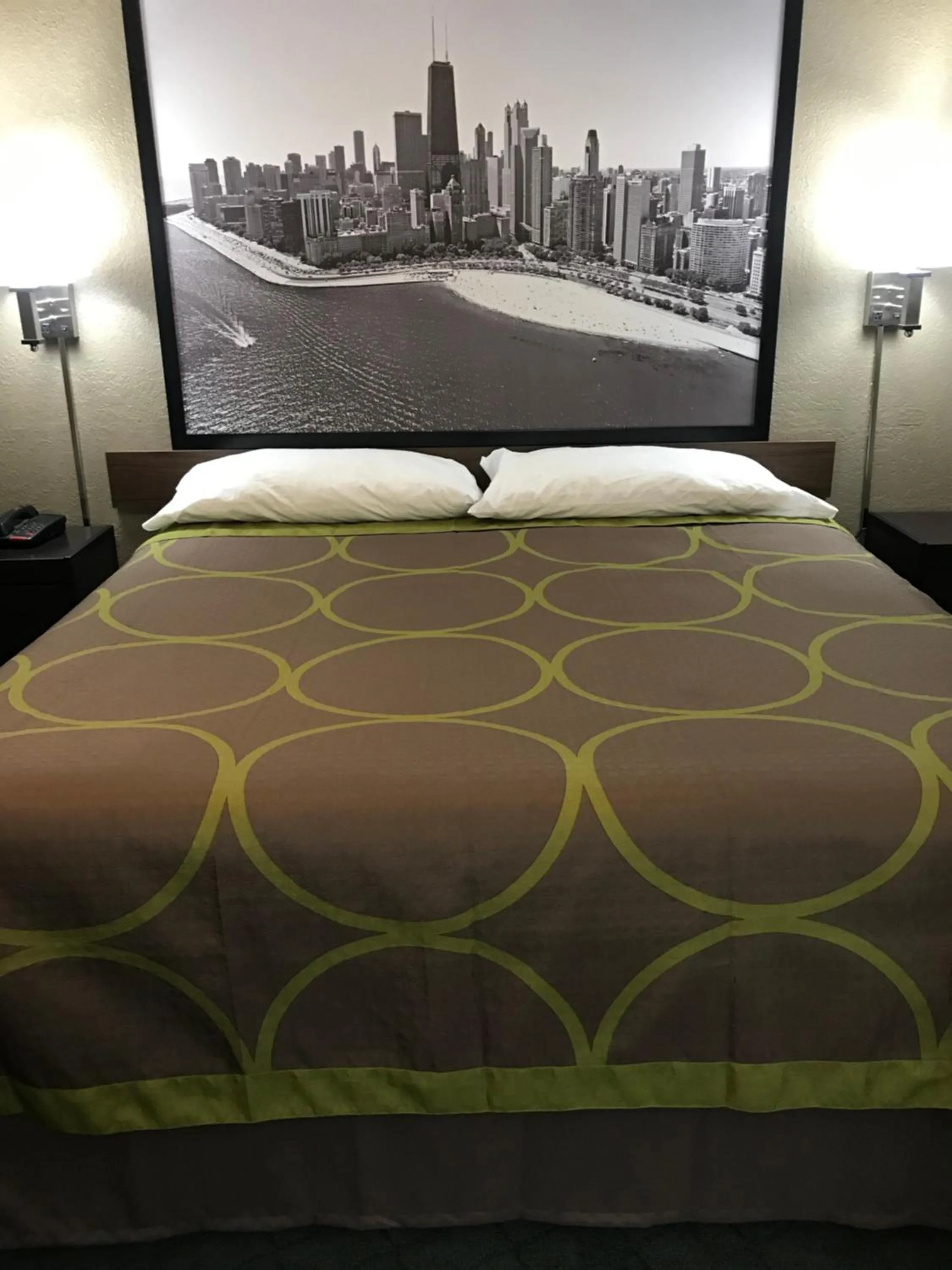 Bed in Super 8 by Wyndham Taylorville IL