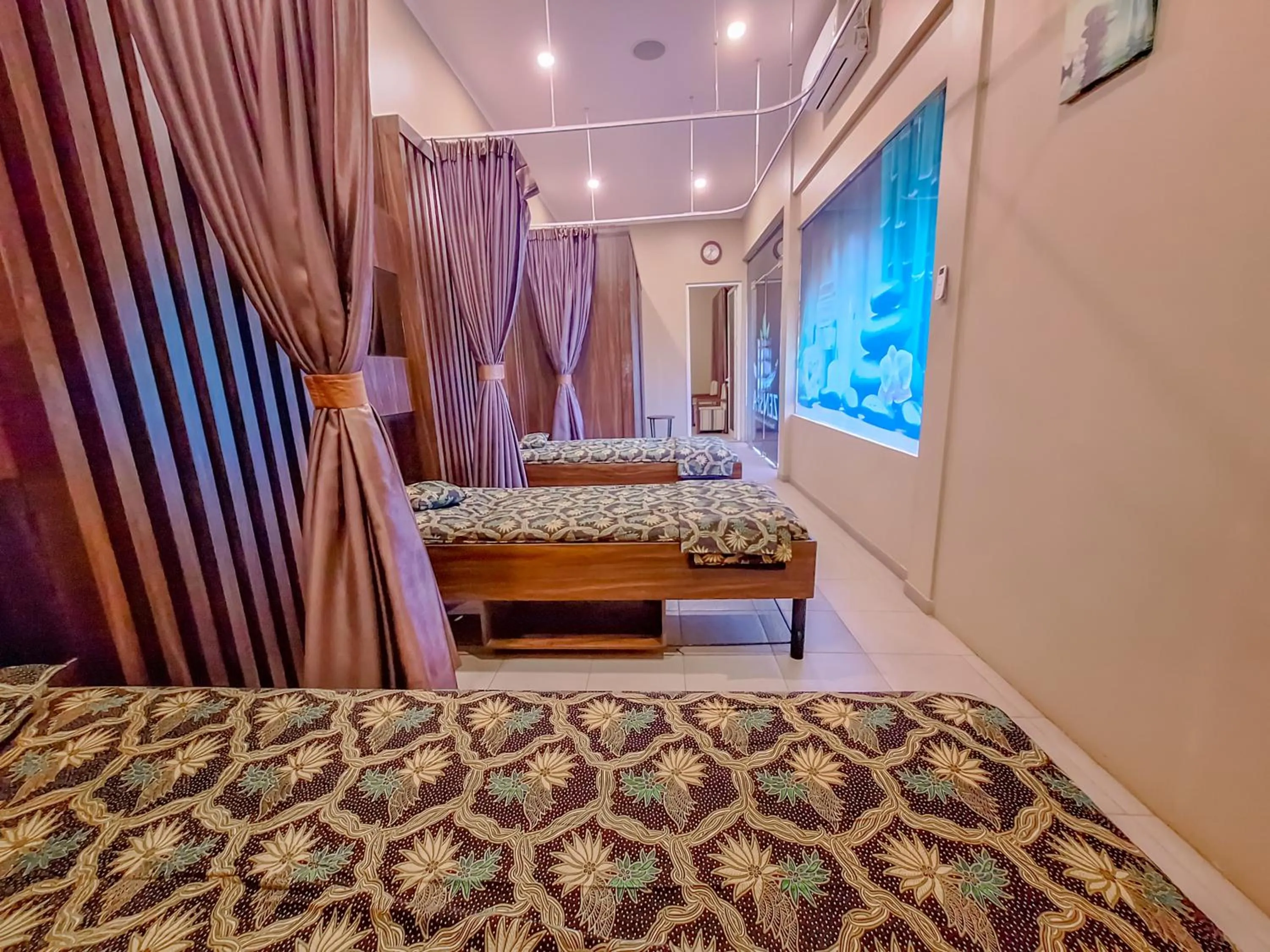 Bed in Sekuro Village Beach Resort