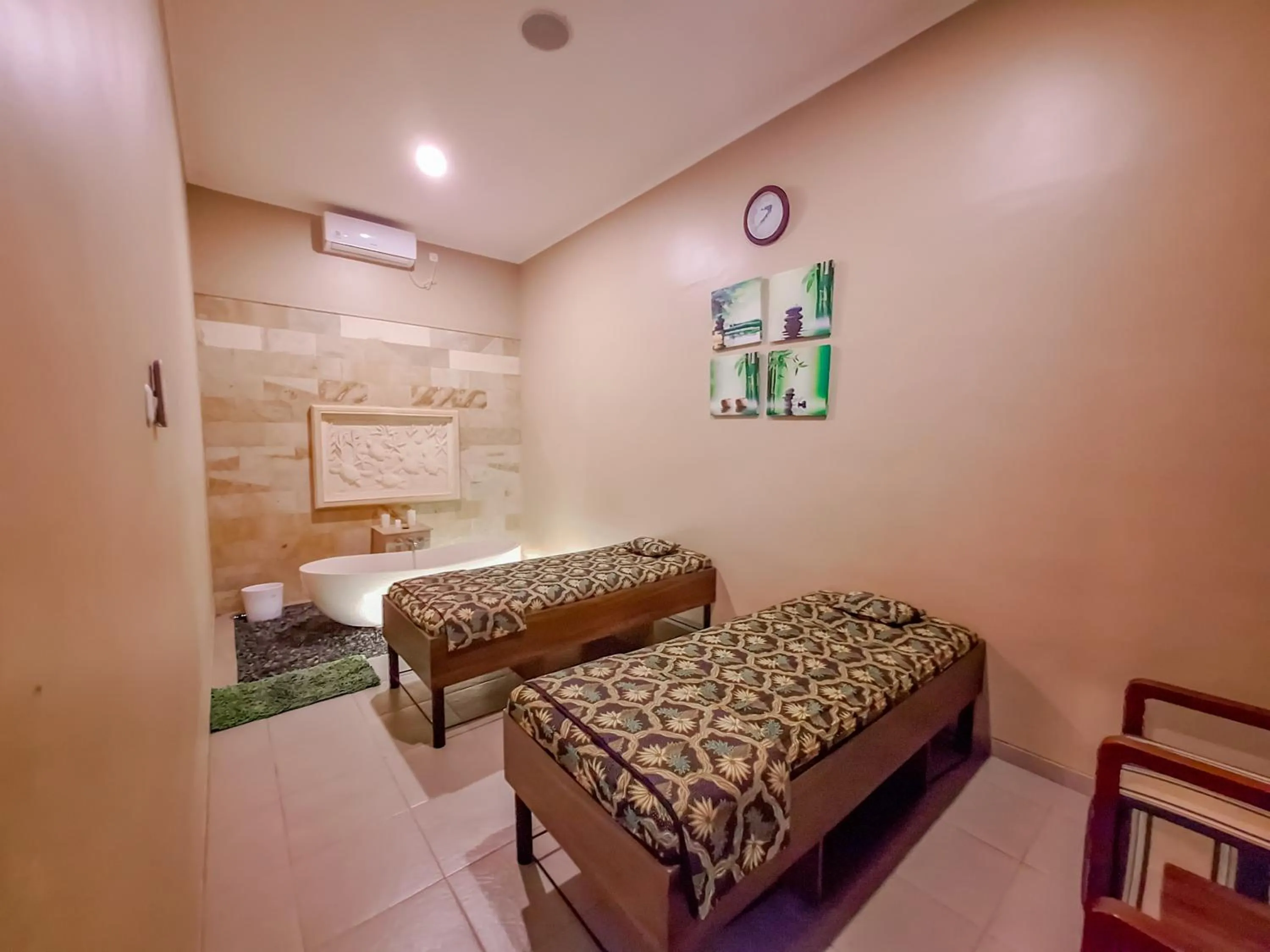 Bed in Sekuro Village Beach Resort