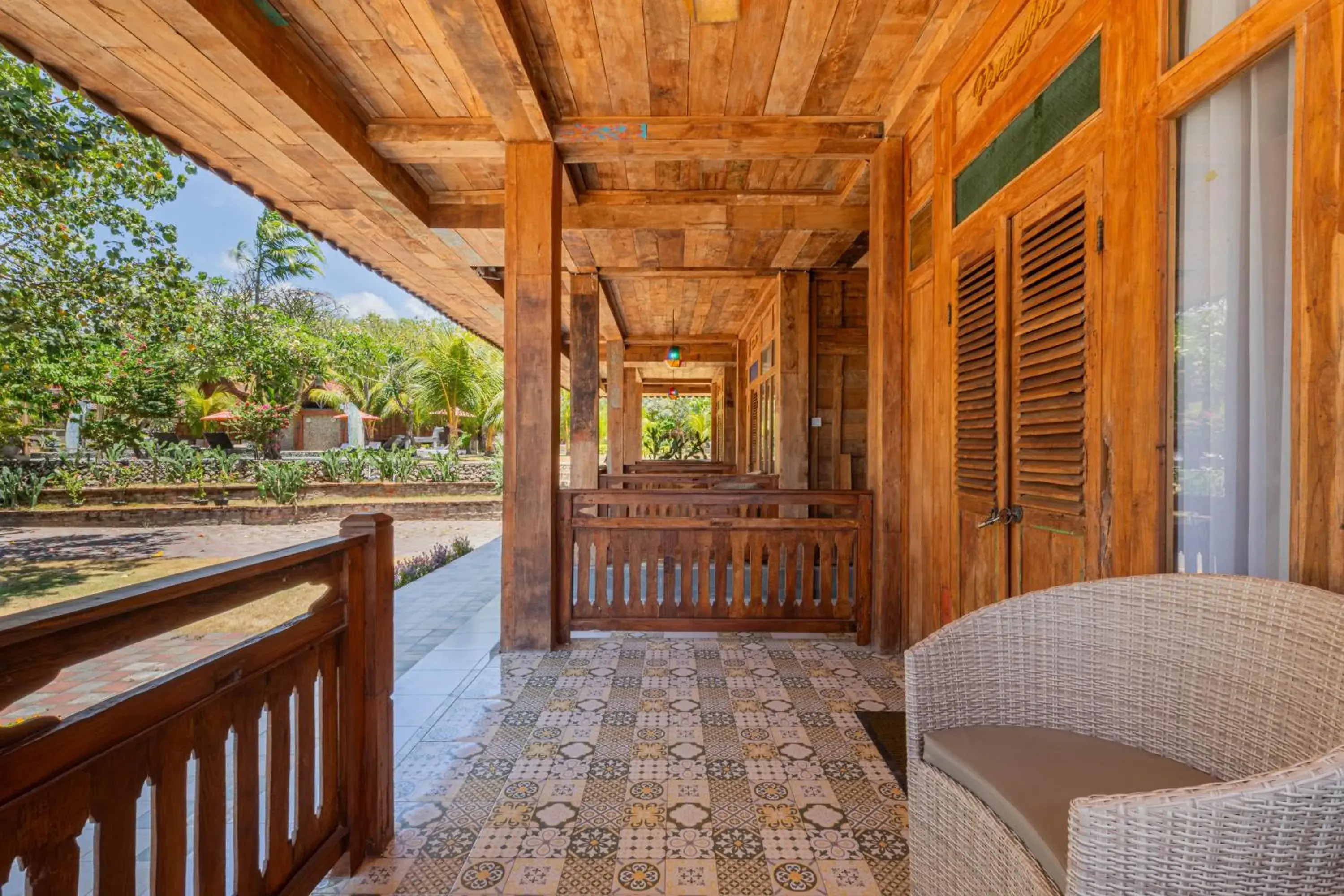 Deluxe Bungalow with Garden View in Jukung Cottage Deluxe Bungalow with Garden View in Jukung Cottage