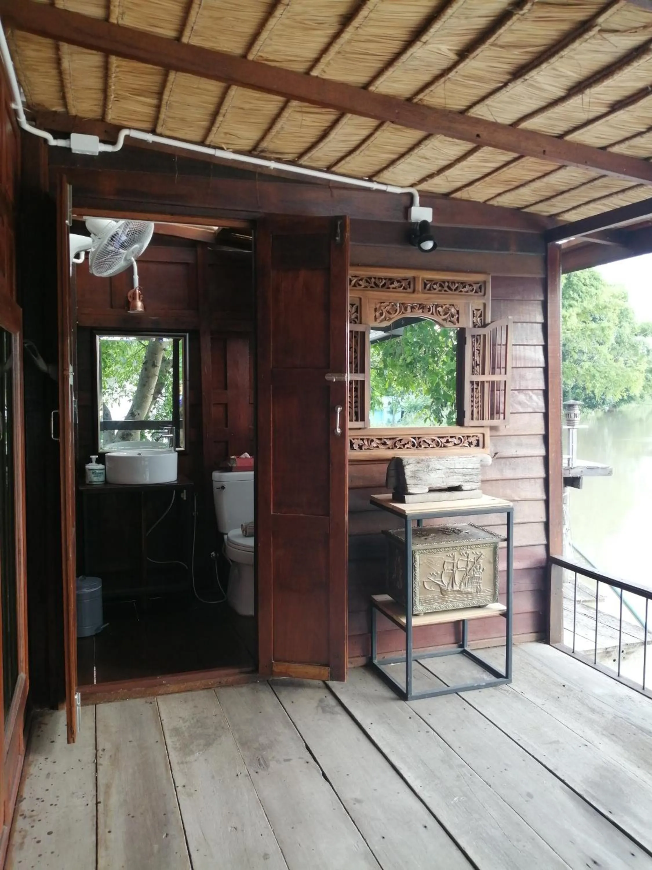 River view in Rustic​ Charm​ Suphan​