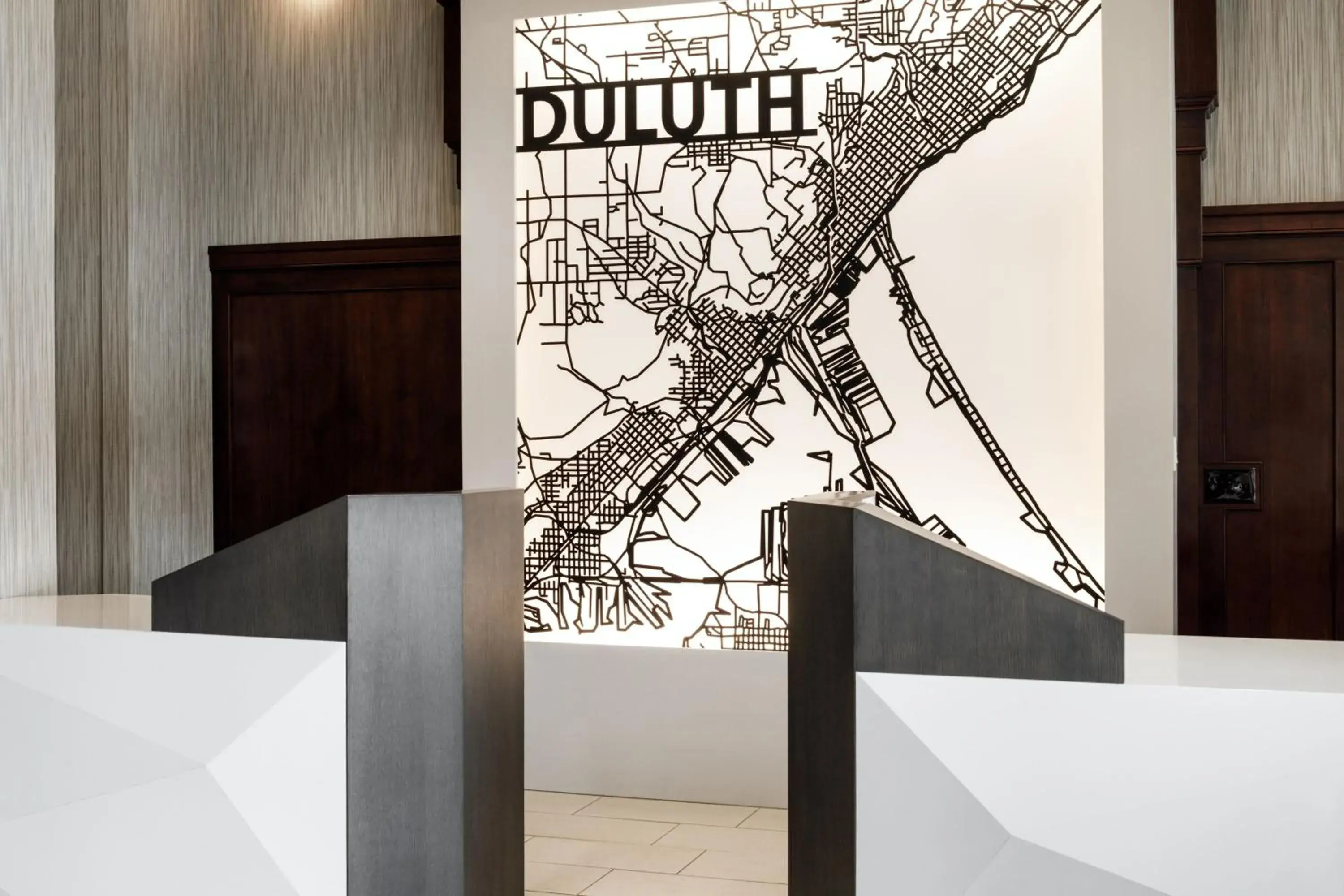 Lobby or reception, Bed in Sheraton Duluth Hotel Lobby or reception, Bed in Sheraton Duluth Hotel