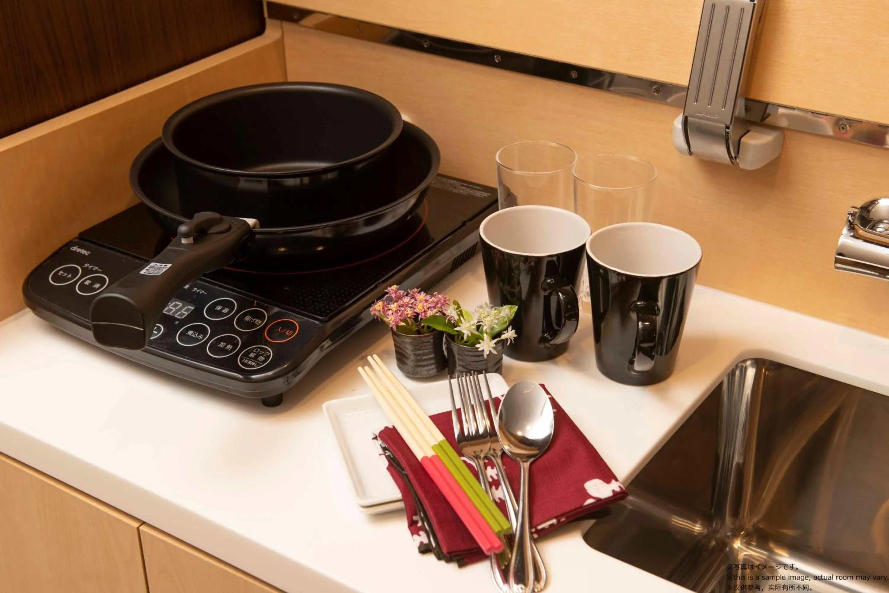 Kitchen or kitchenette in Stay SAKURA Kyoto Fuga