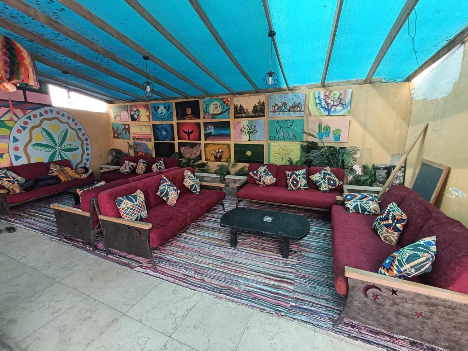 Seating area in Carmine Hotel Dahab