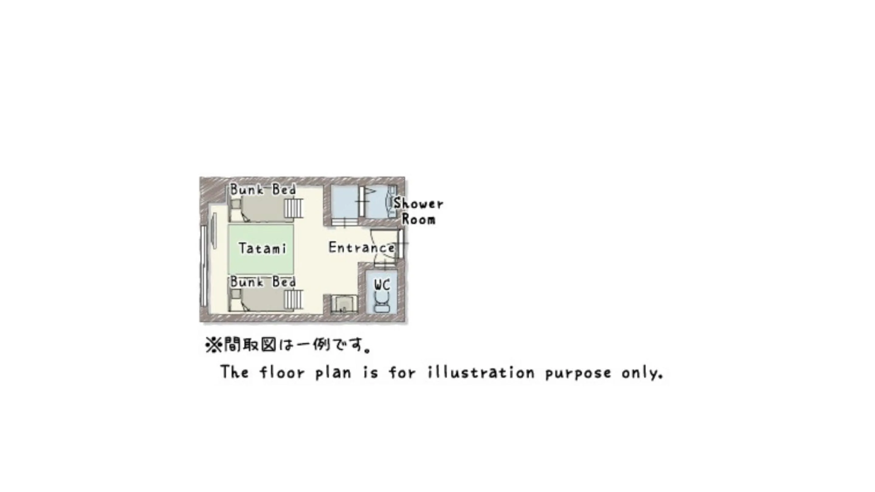 Floor plan in Playsis Asakusa