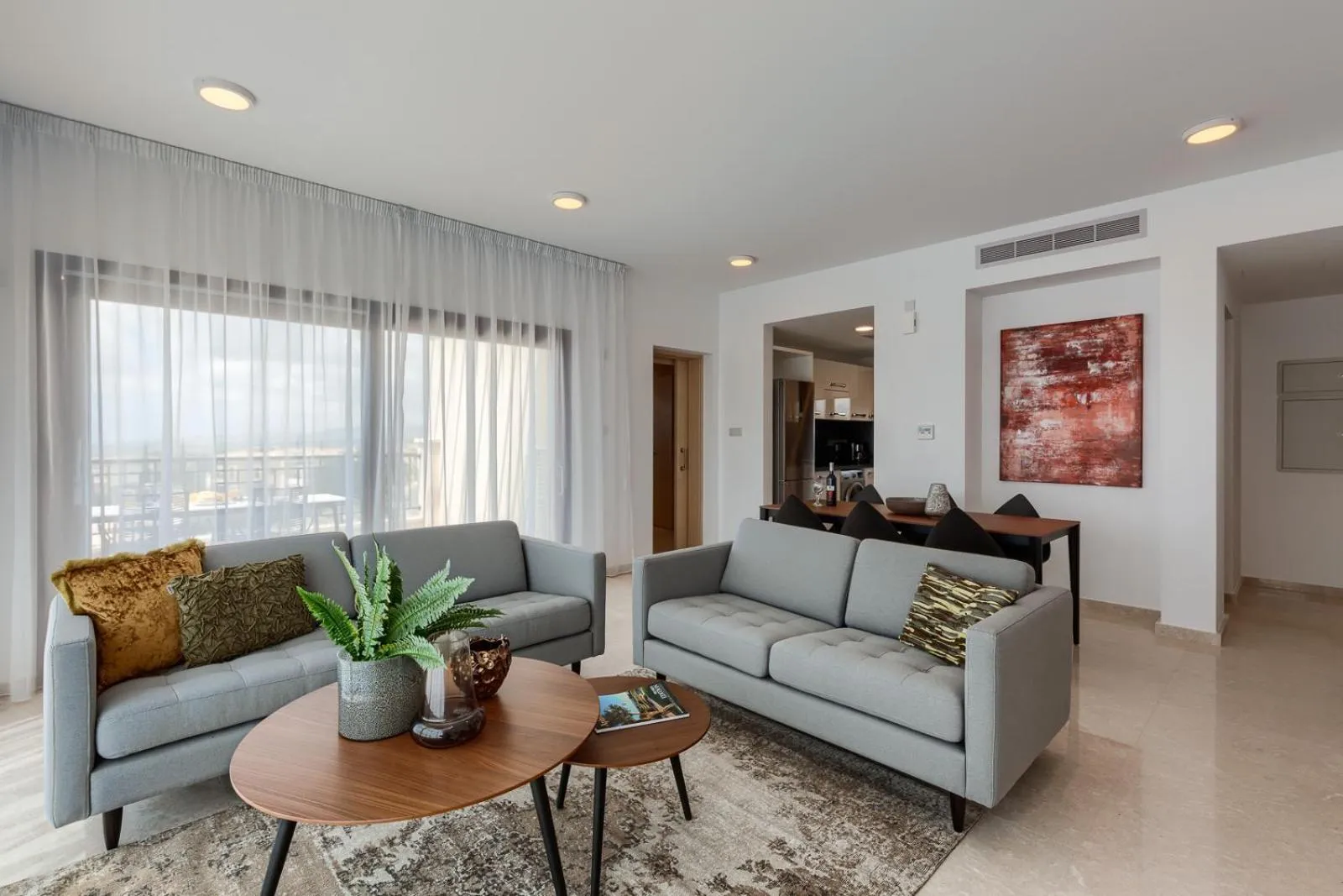 Living room in Aphrodite Hills Rentals - Premium Serviced Apartments